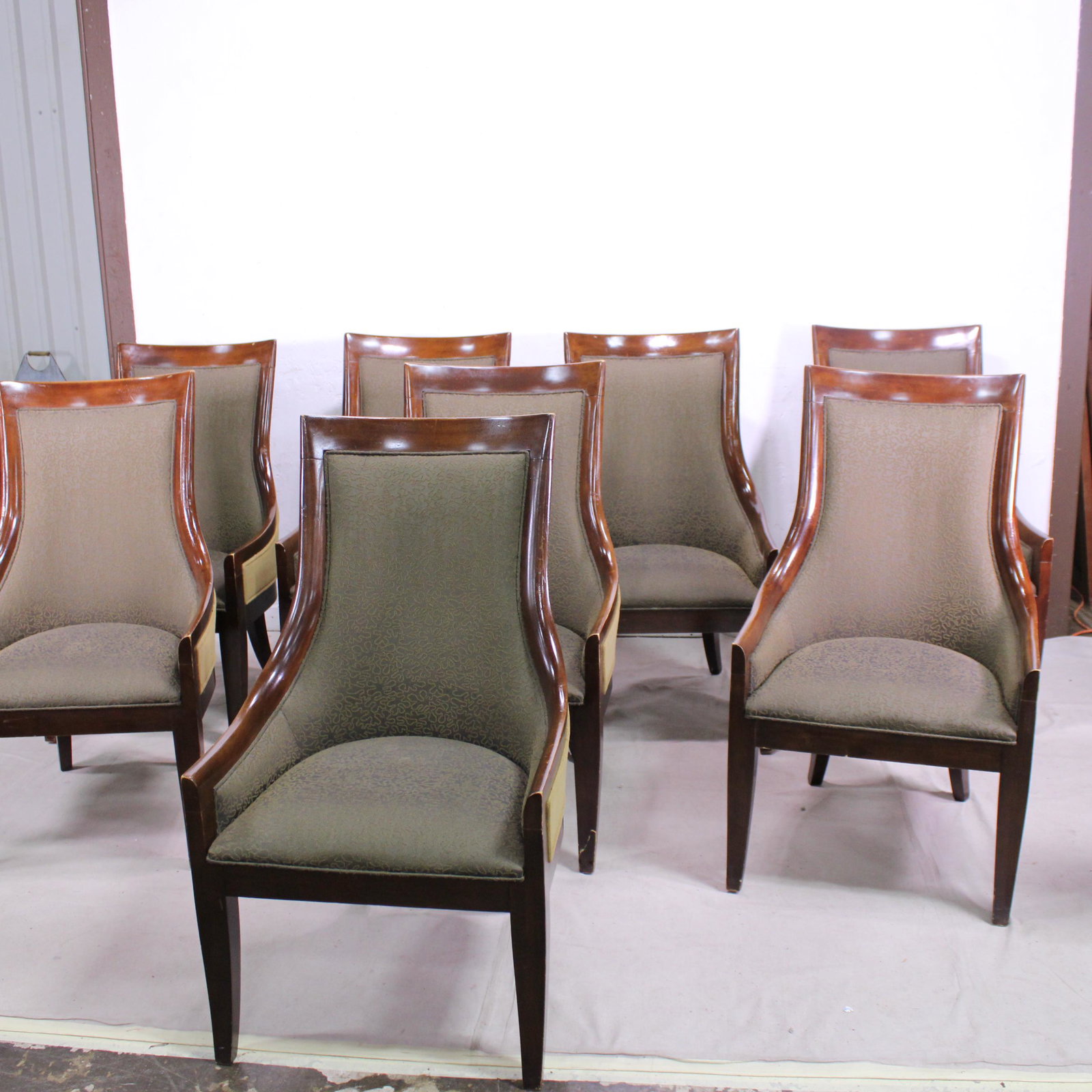 Set of 8 Curved Back Conference Chairs (1 of 5)