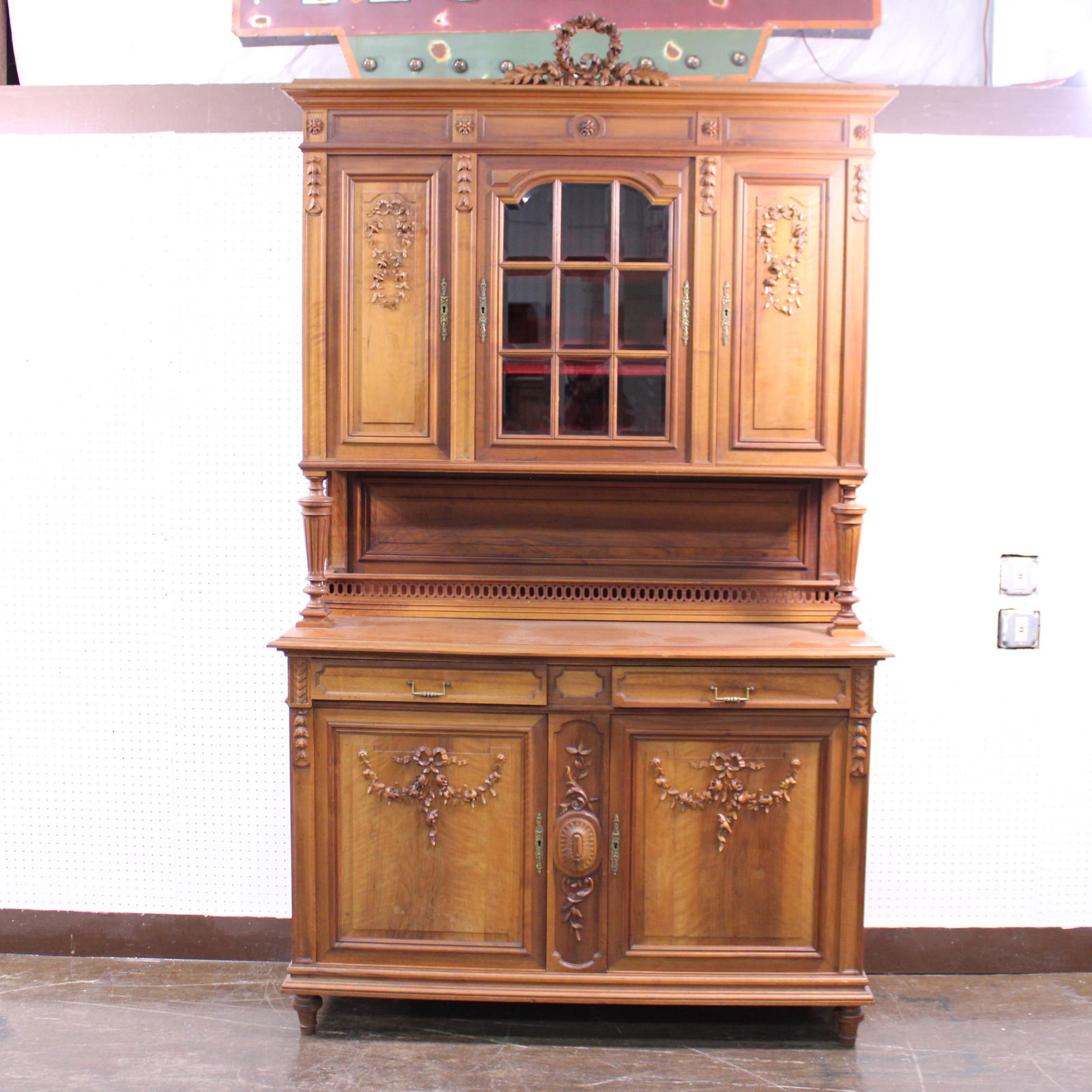 French Louis XVI Buffet in Walnut (1 of 5)
