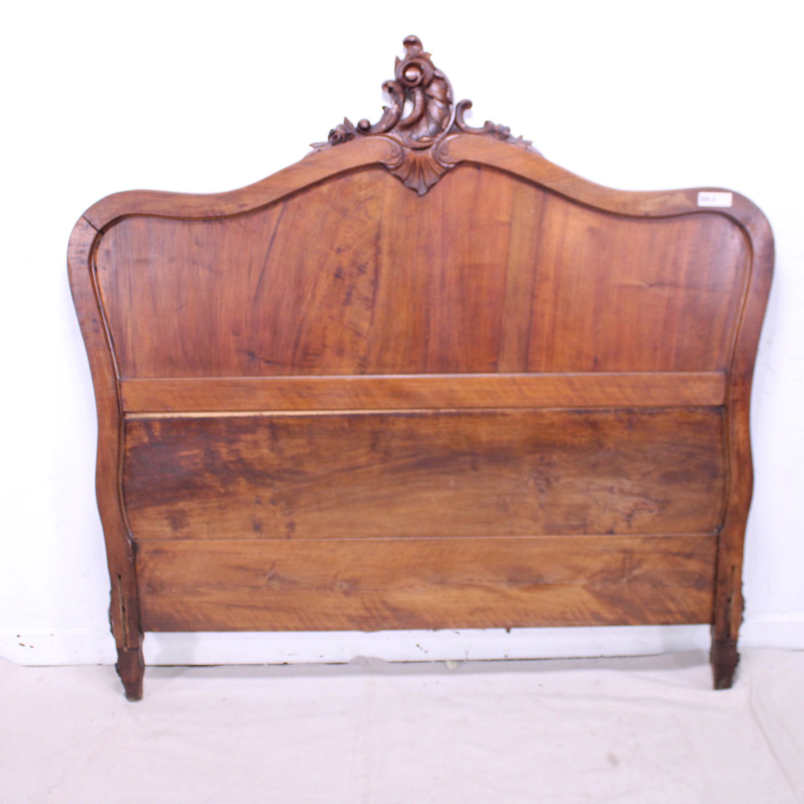 Louis XV French Rocaille Headboard ONLY In Walnut (1 of 4)