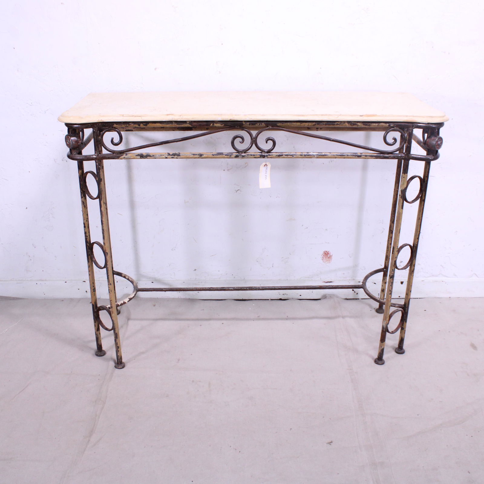 Iron Console with Marble Top (1 of 3)