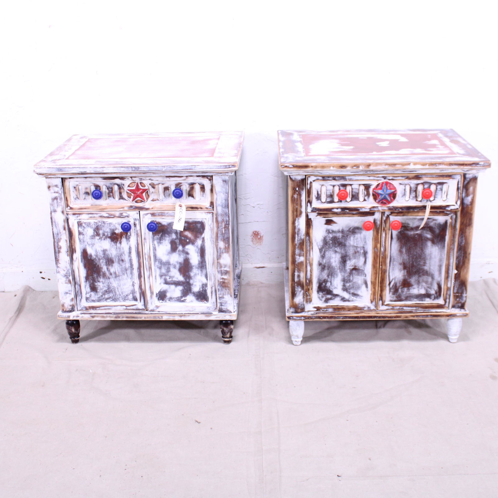 Pair of Painted Nightstands (1 of 4)