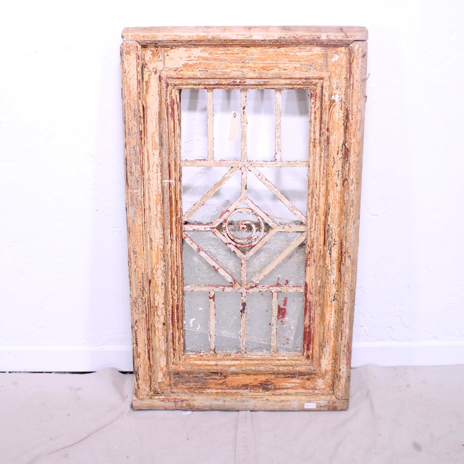 Wood Window with Iron Insert (1 of 4)