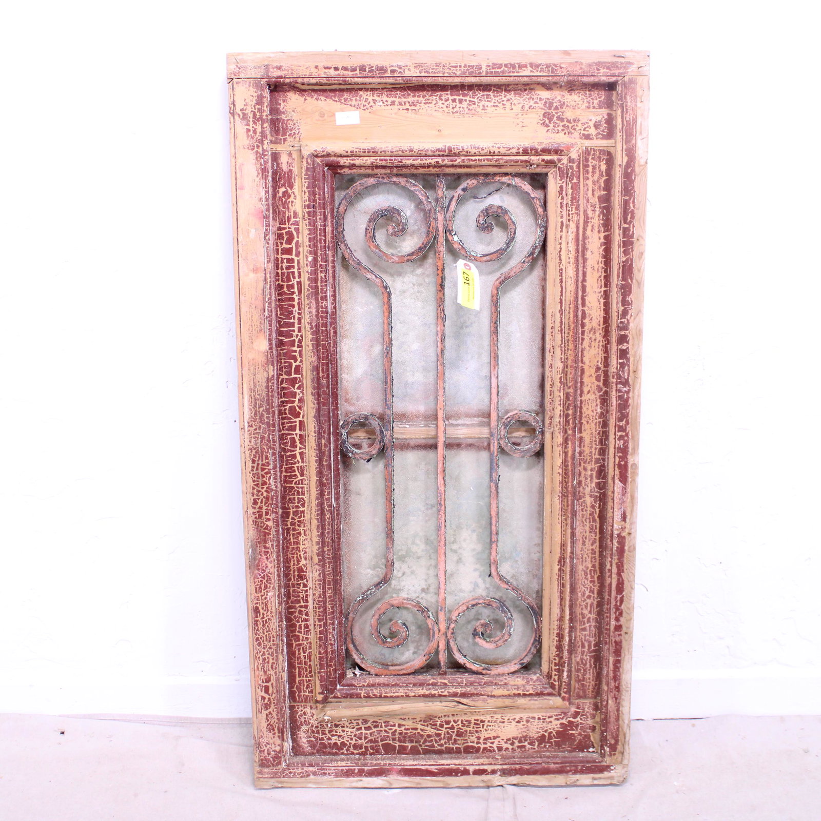 Painted Window with Iron Insert (1 of 3)