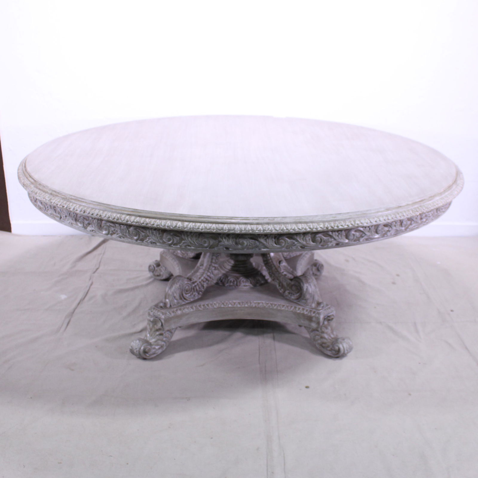 6 ft Round Dining Table - Mystic Grey (1 of 6)