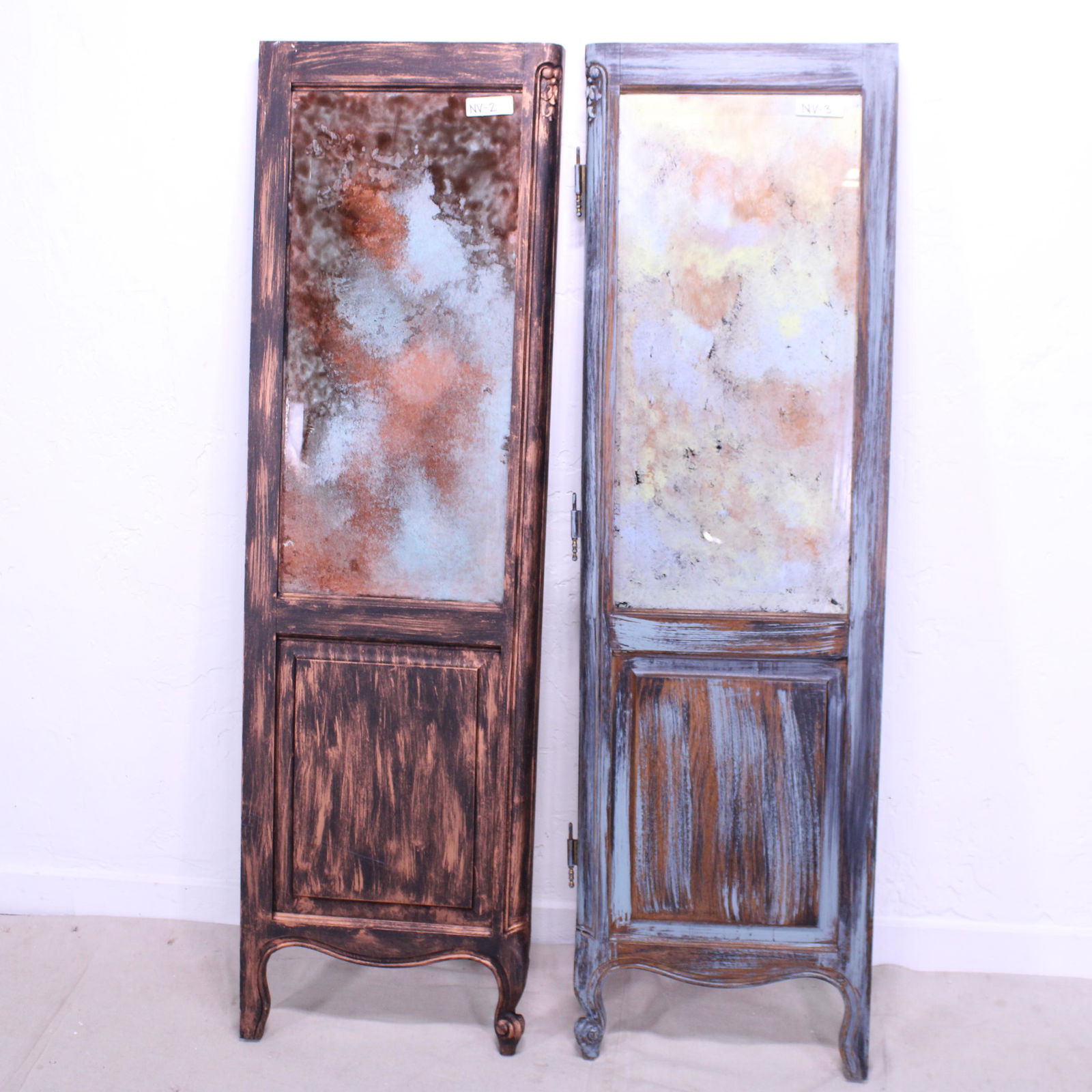 2 Hand Painted Door Panels with Glass (1 of 6)
