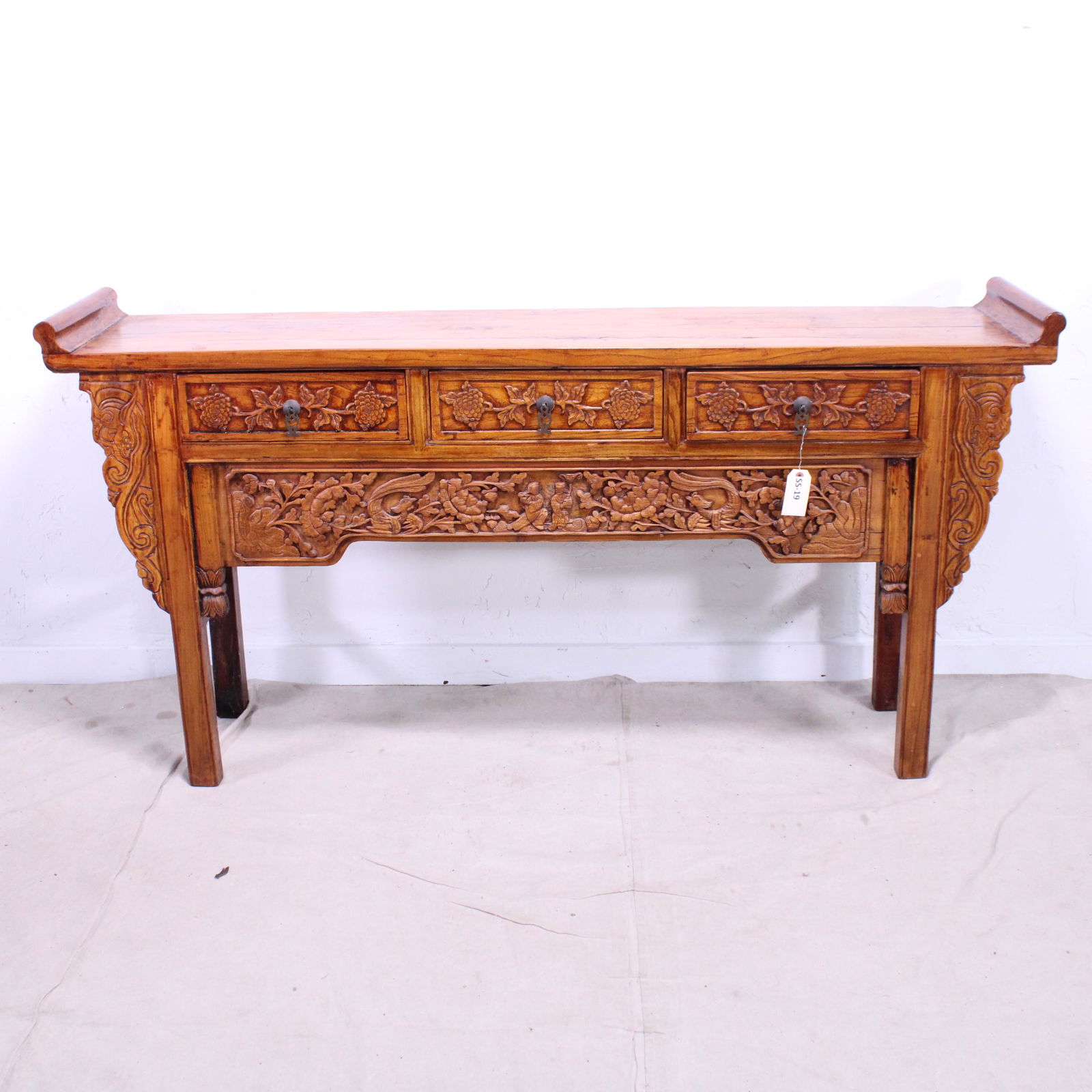 Chinese Hardwood Carved Alter Table (1 of 8)