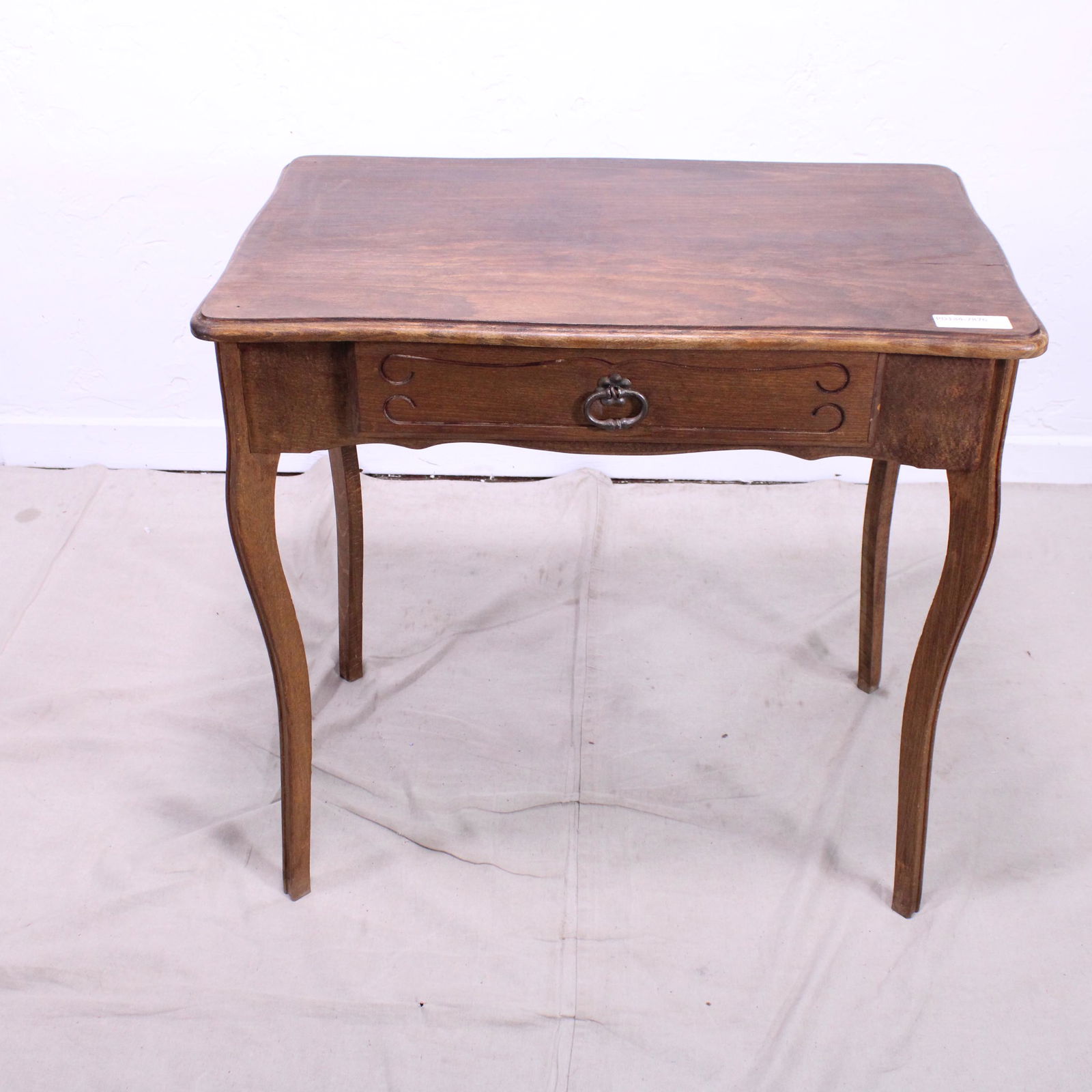 French Louis XV Style Side Table with a Drawer in Beech (1 of 5)