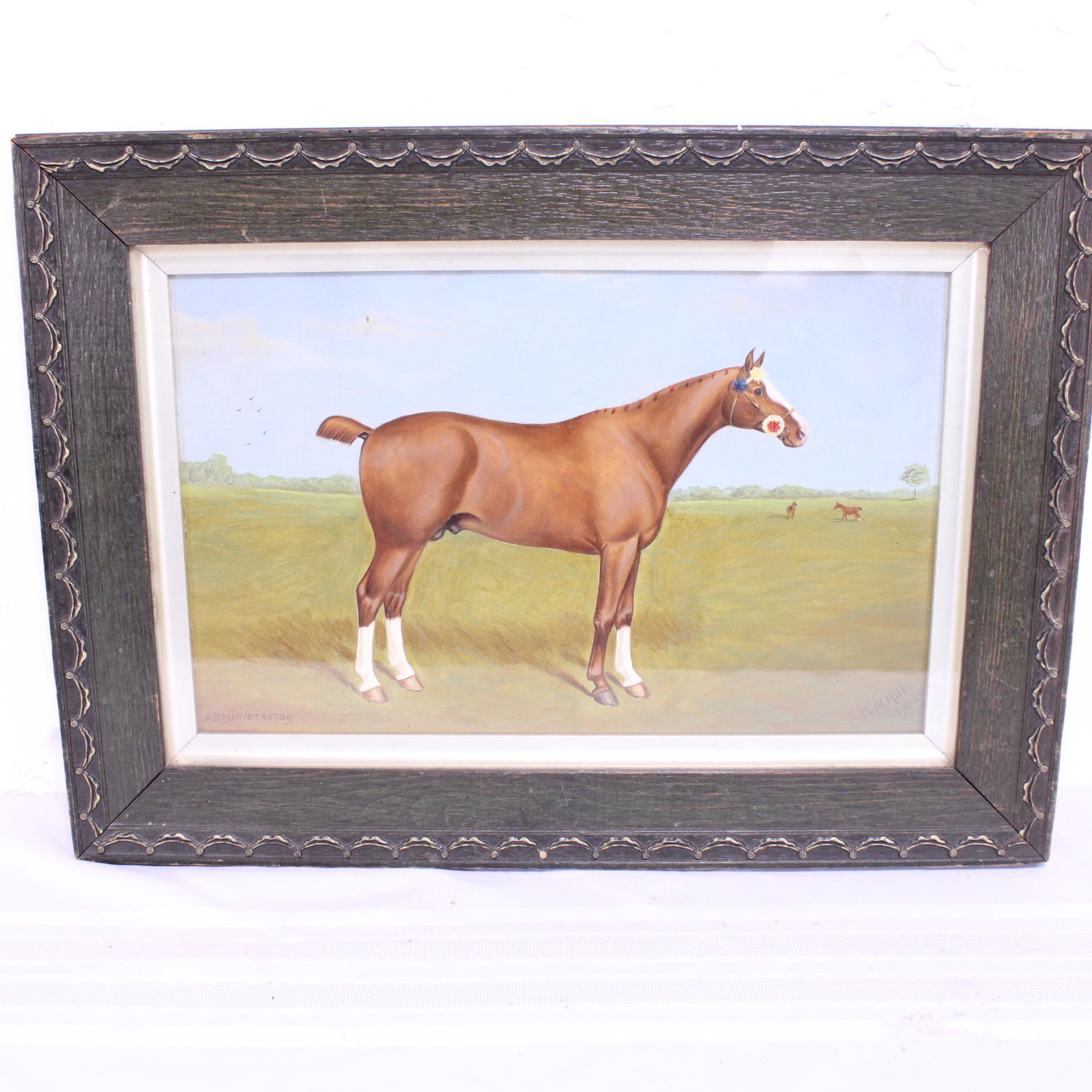 Framed Oil On Board of a Horse - Signed & Dated 1904 (1 of 5)