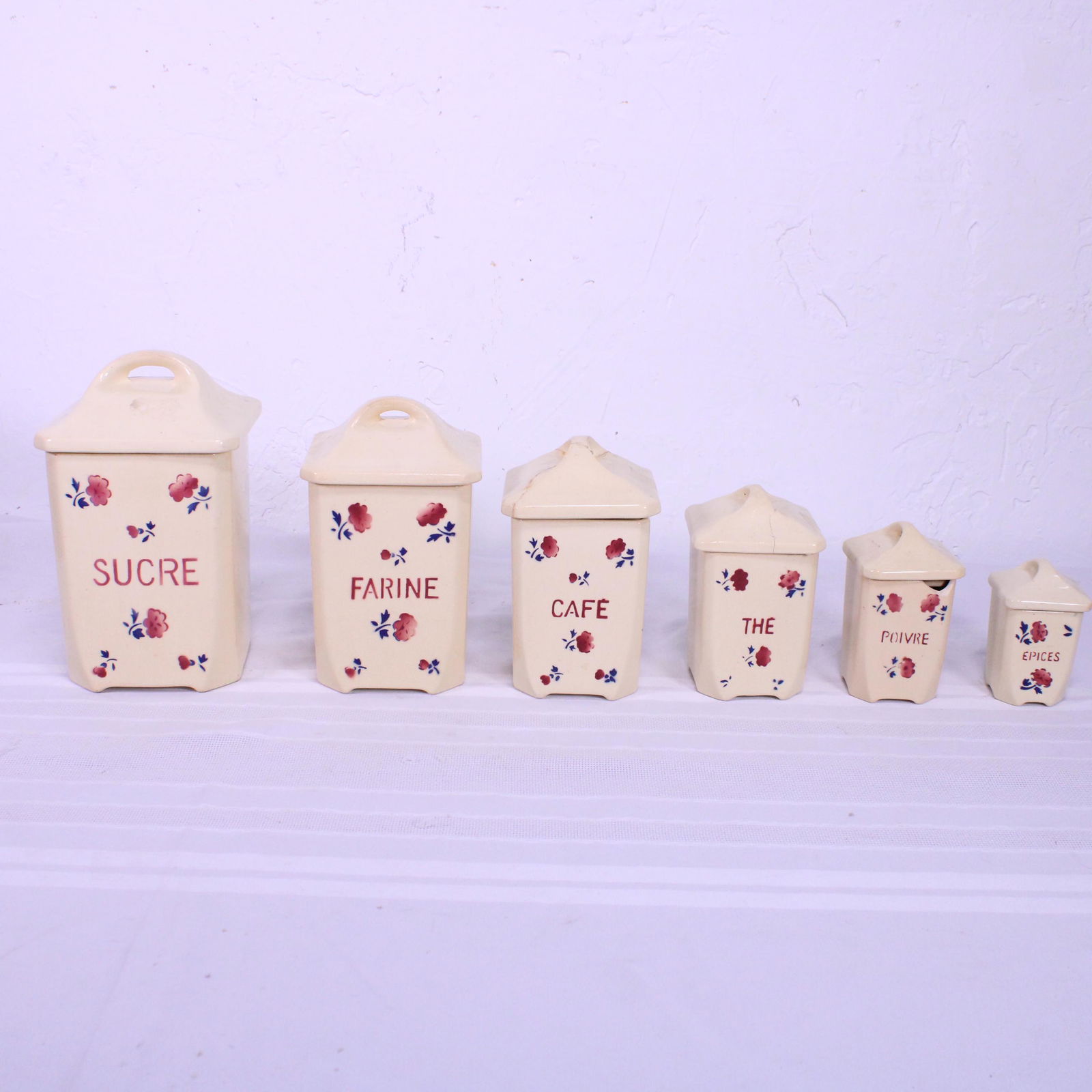 6 Piece French Kitchen Canister Set #2 (1 of 5)