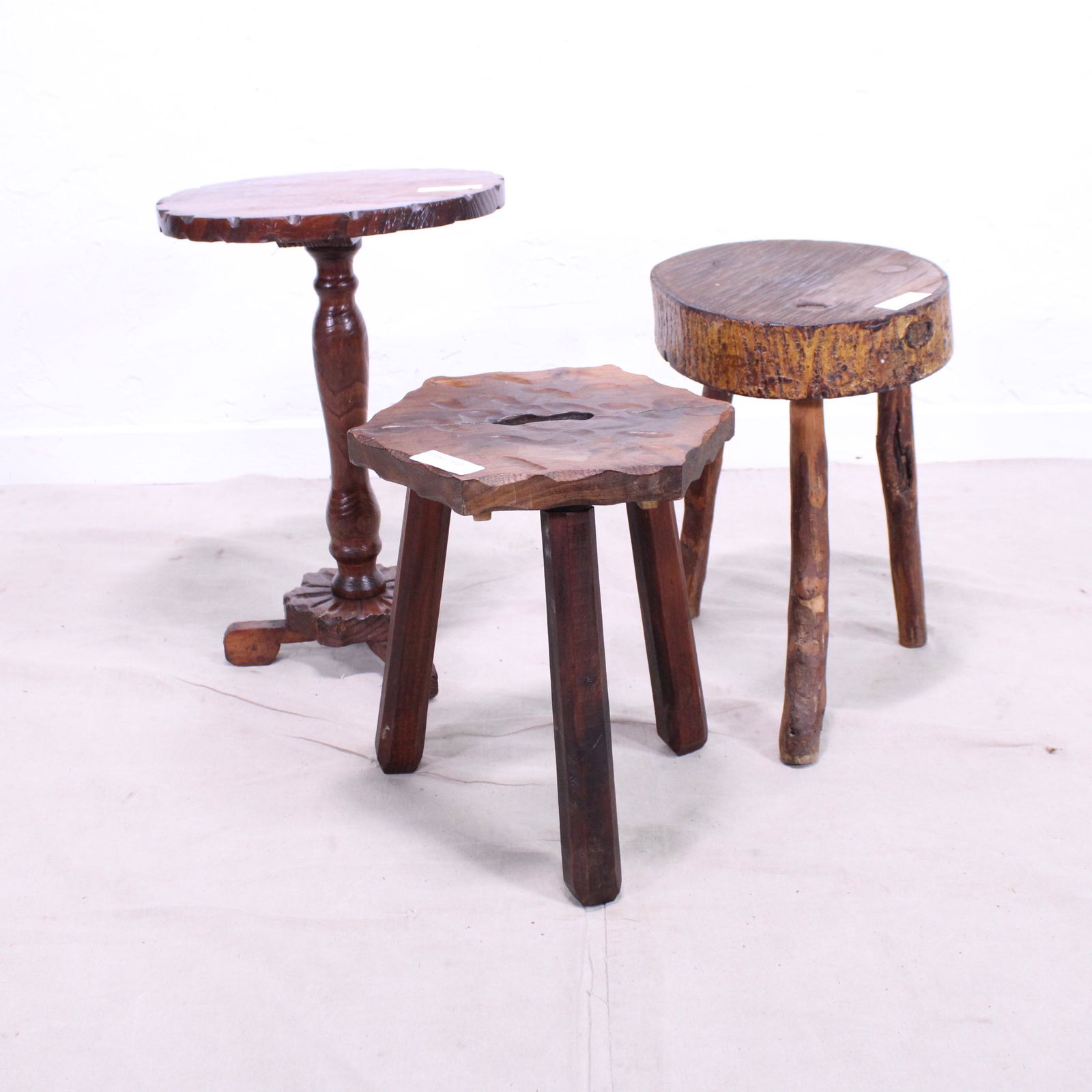 Two French Stools & a Rustic Table (1 of 4)