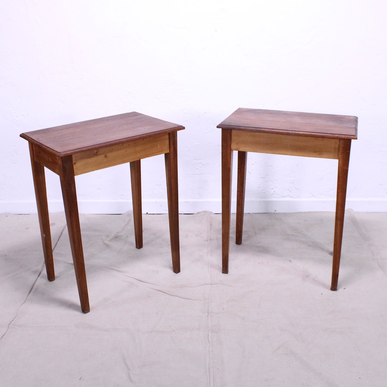 Pair of French Side Tables with Tapered Legs (1 of 4)