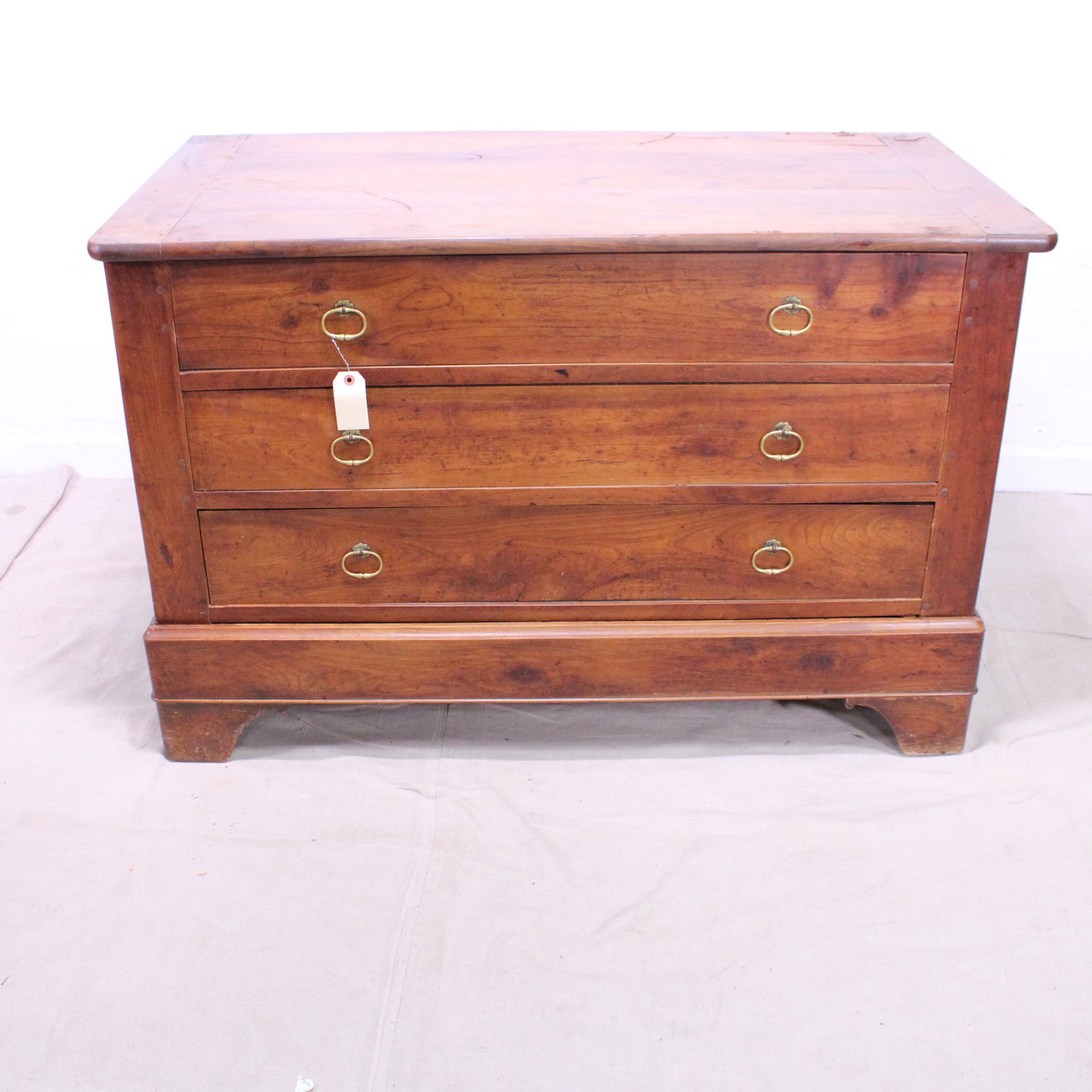French Louis Philippe Style Lift Top Chest in Cherry (1 of 6)