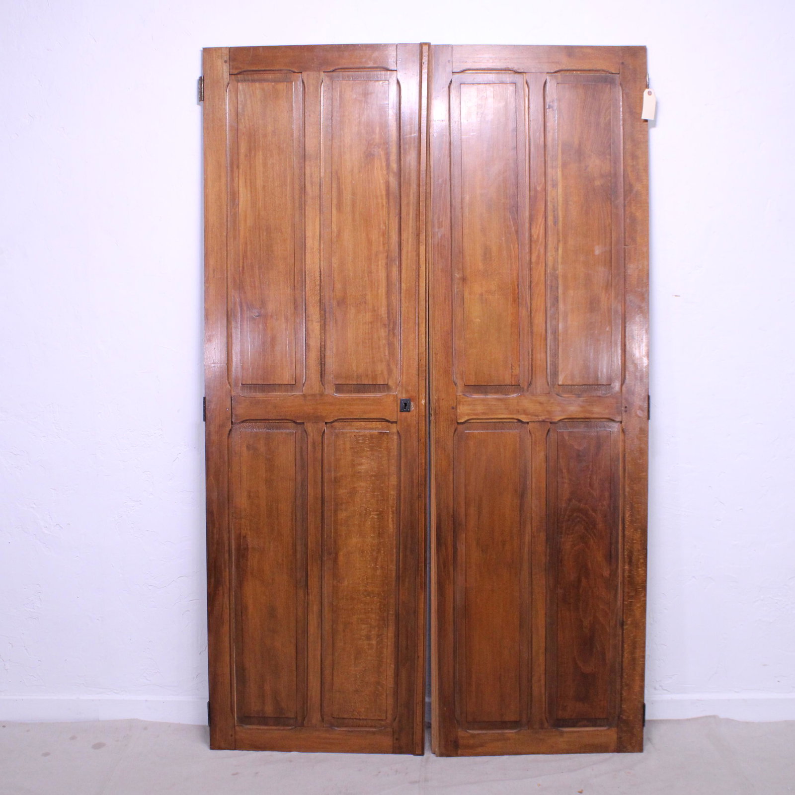 Pair of Tall French Doors in Beech: Pair of Tall French Doors in Beech - 81 in tall x 52 x 2