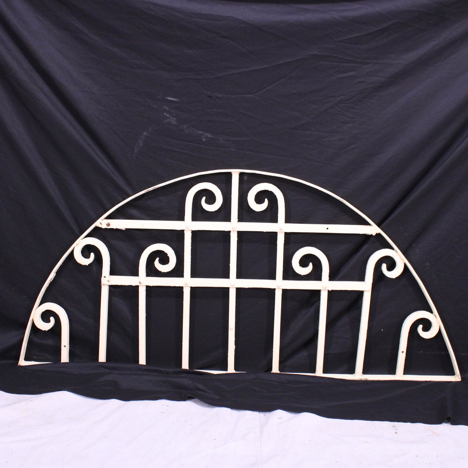 Cream Painted Arched  Iron Panel (1 of 3)