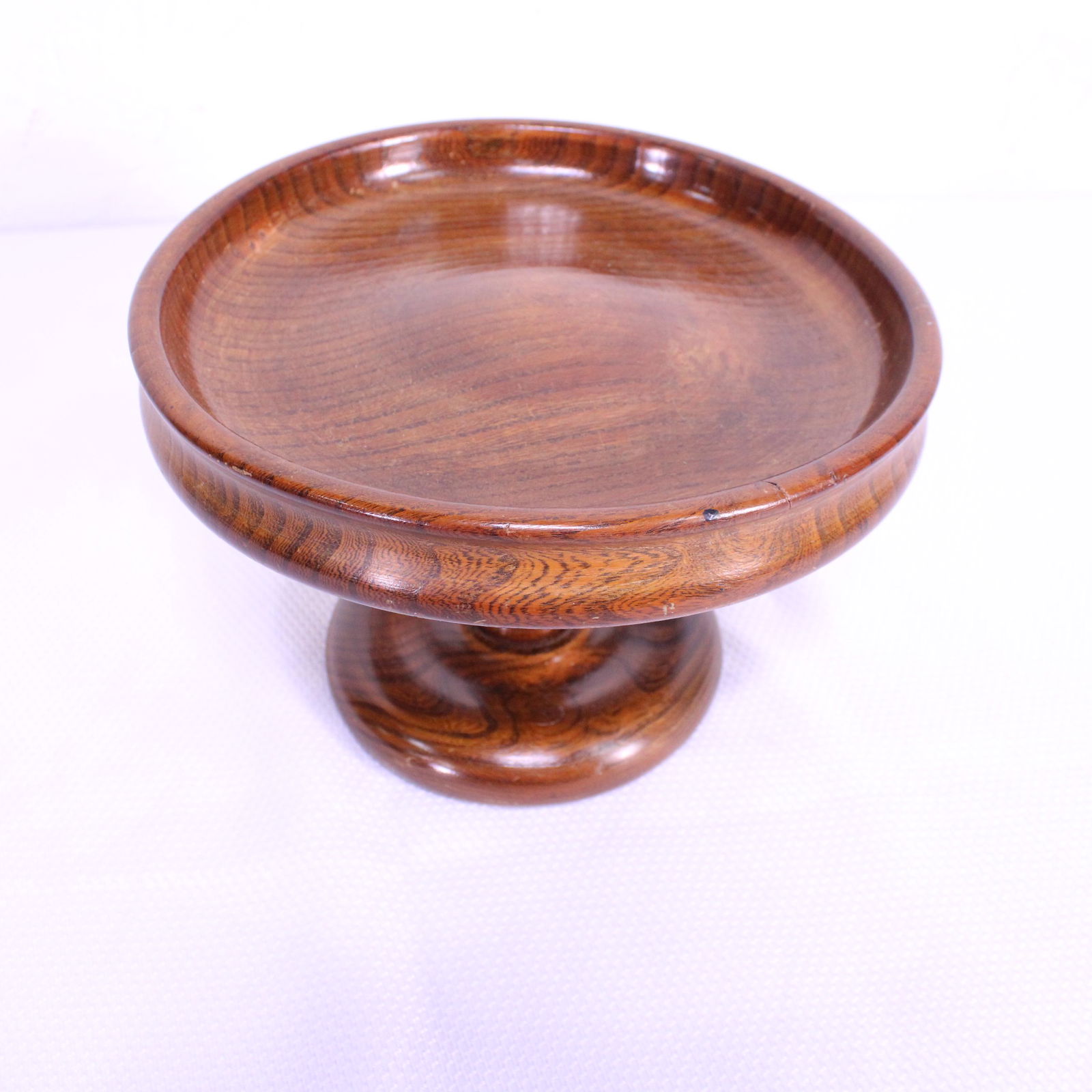 English Oak Tall Fruit Bowl (1 of 3)