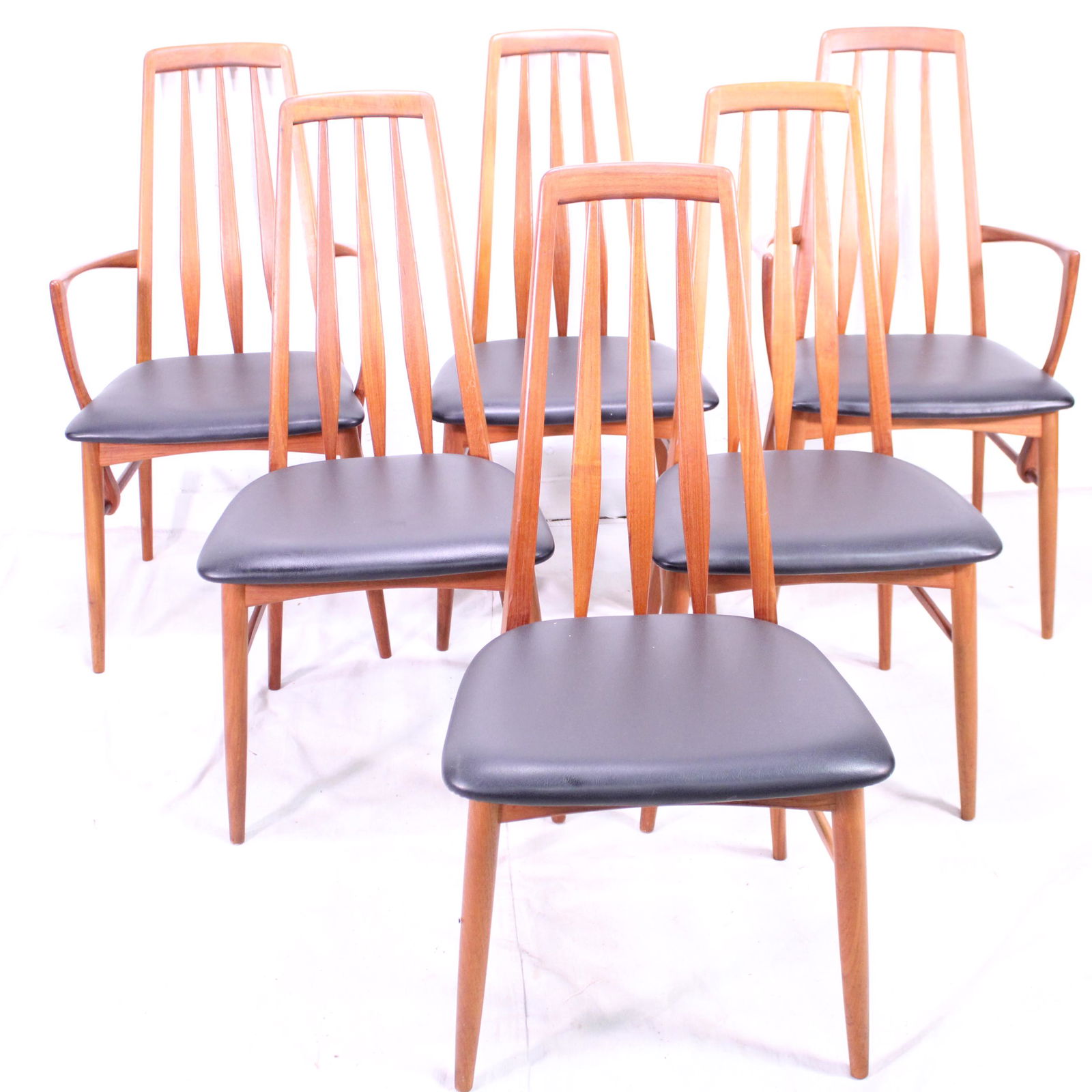 6  "Eva" Dining chairs, Niels Koefoed Hornslet (1 of 8)