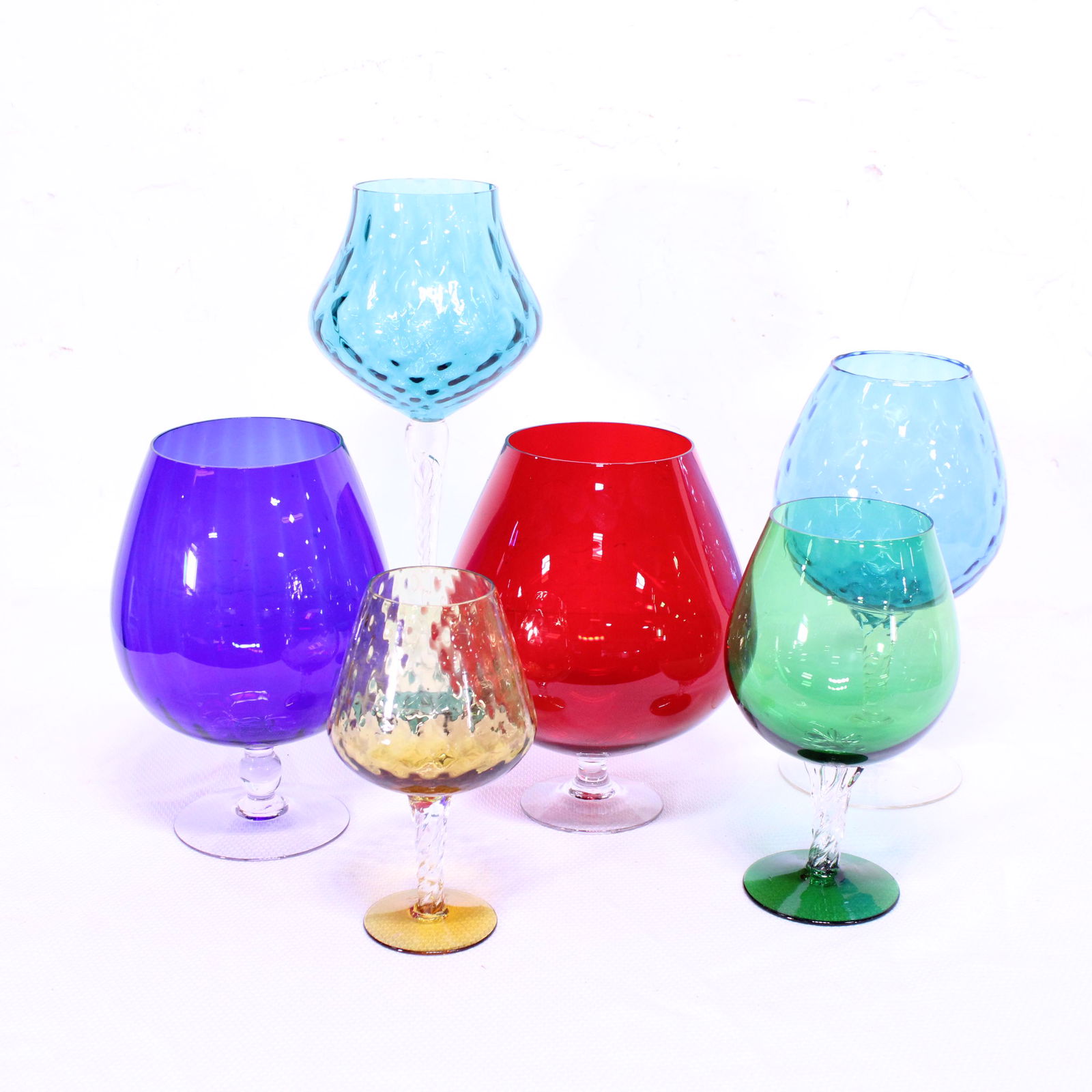 Mid Century Glassware - 6 British Brandy Bowls (1 of 3)