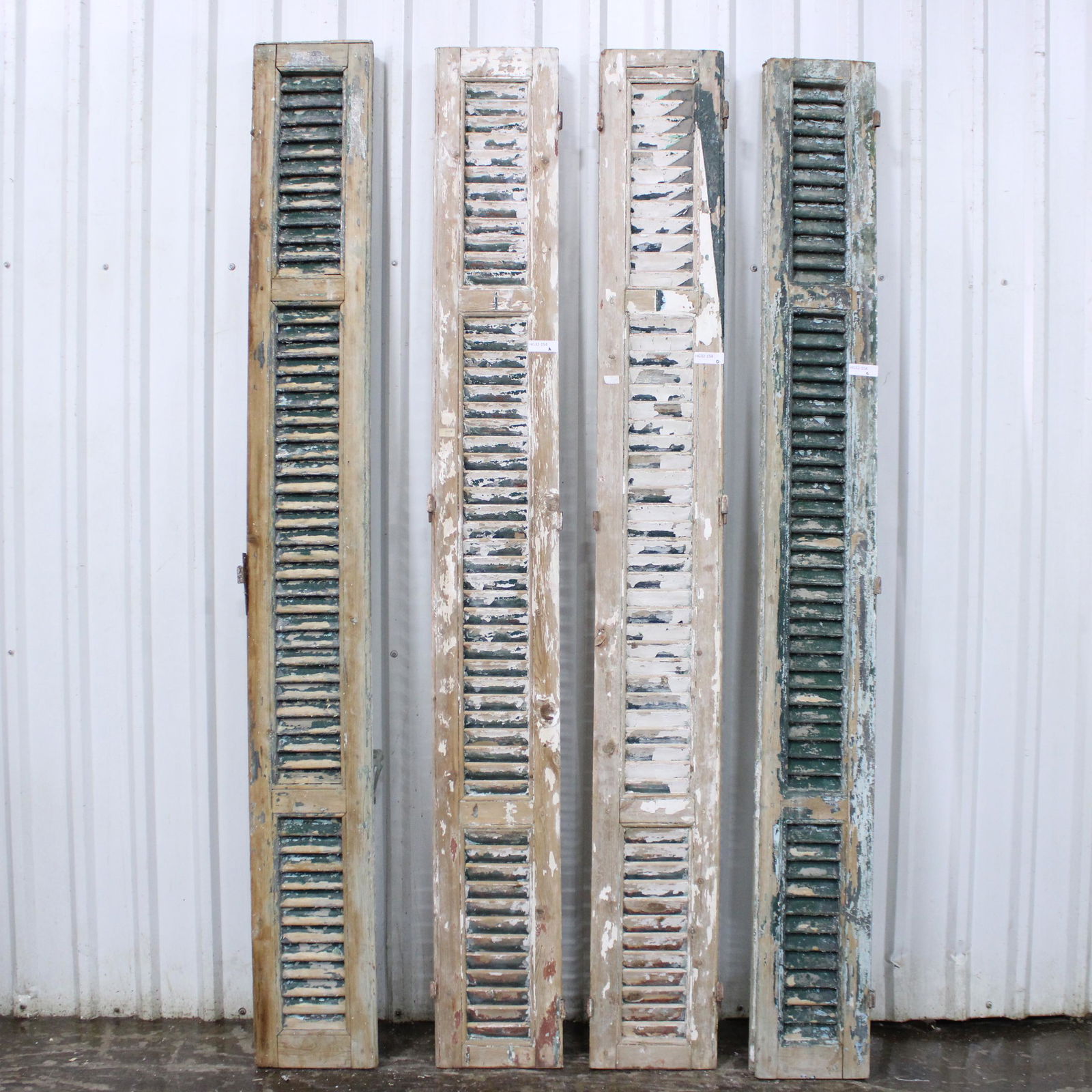 Four Tall Vintage  Painted Shutters #1 (1 of 3)