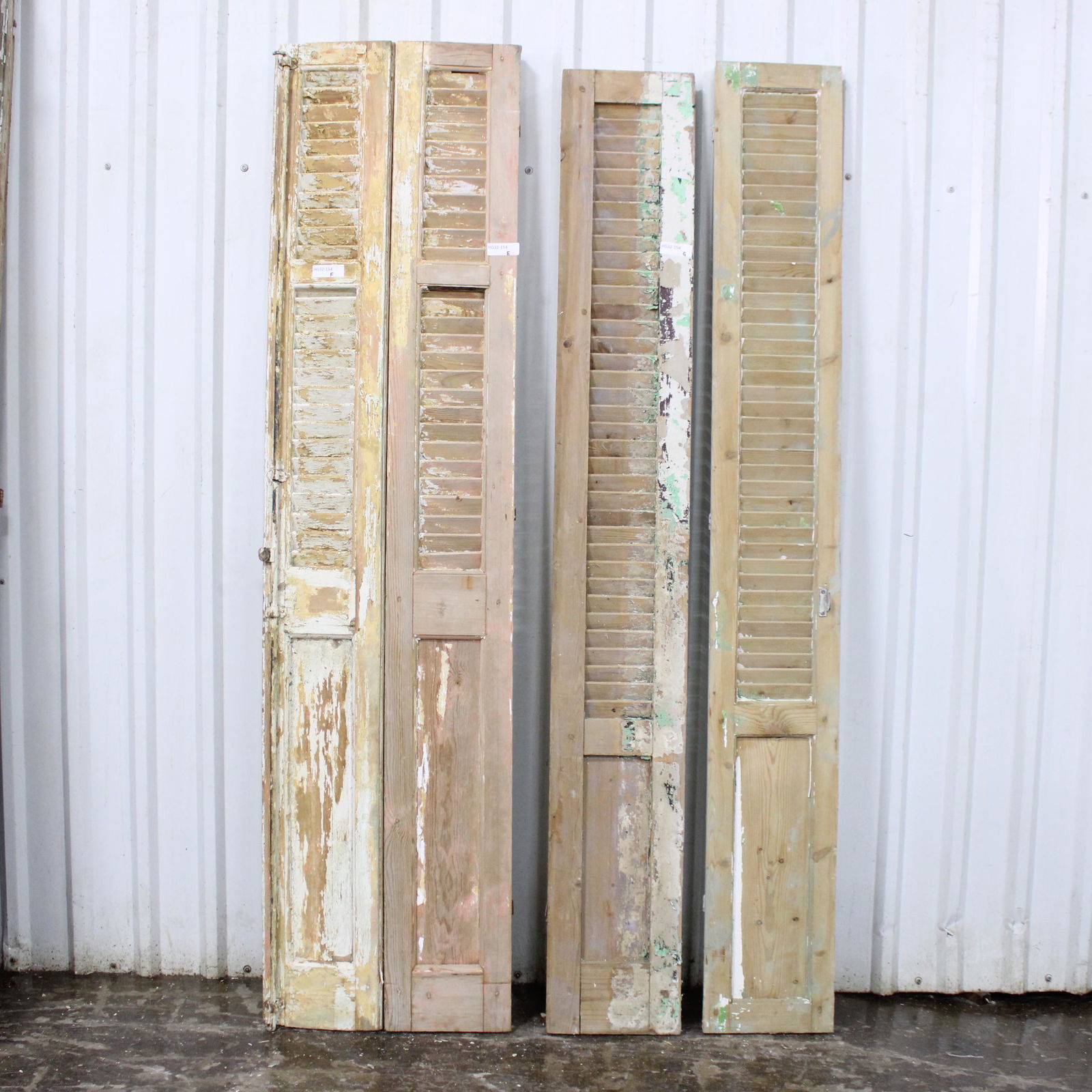 Four  Vintage  Painted Shutters #2 (1 of 3)