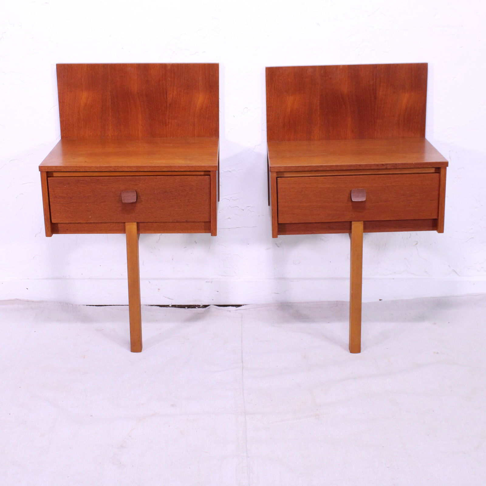 Pair of Mid Century Night Stands - Wall Mount (1 of 6)