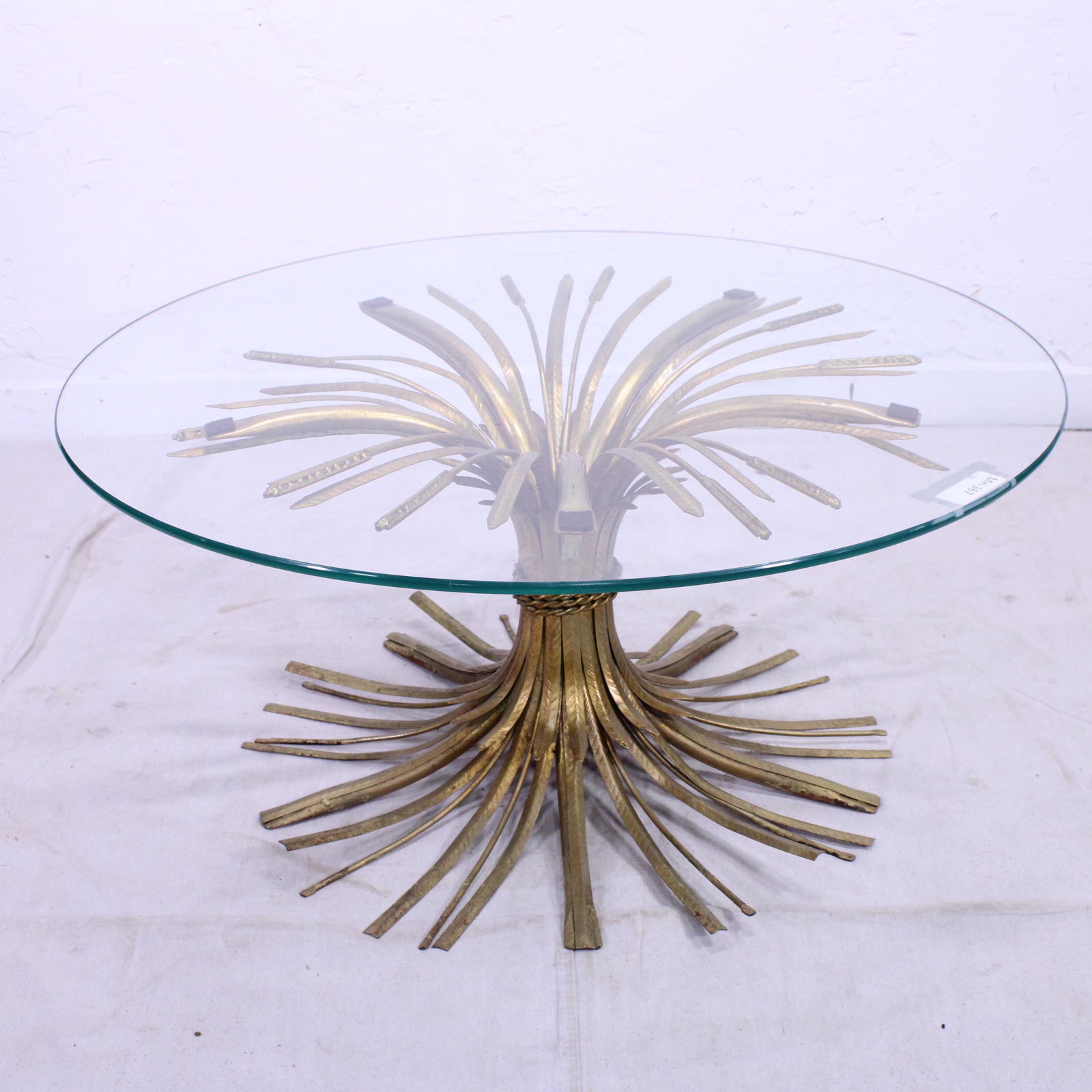 Mid-Century Hollywood Regency Wheat Table (1 of 4)