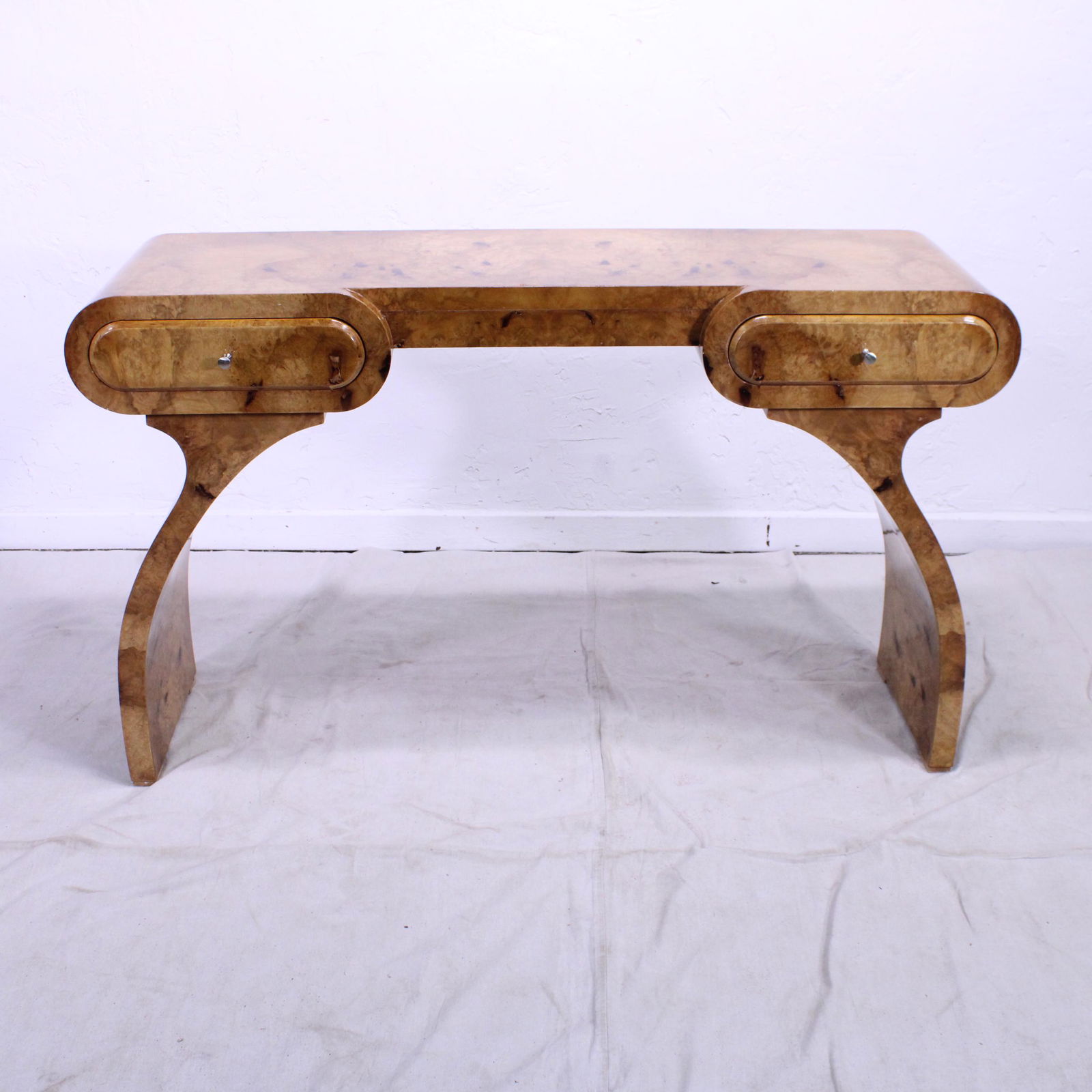 Art Deco Style Console Table with Two Drawers (1 of 7)