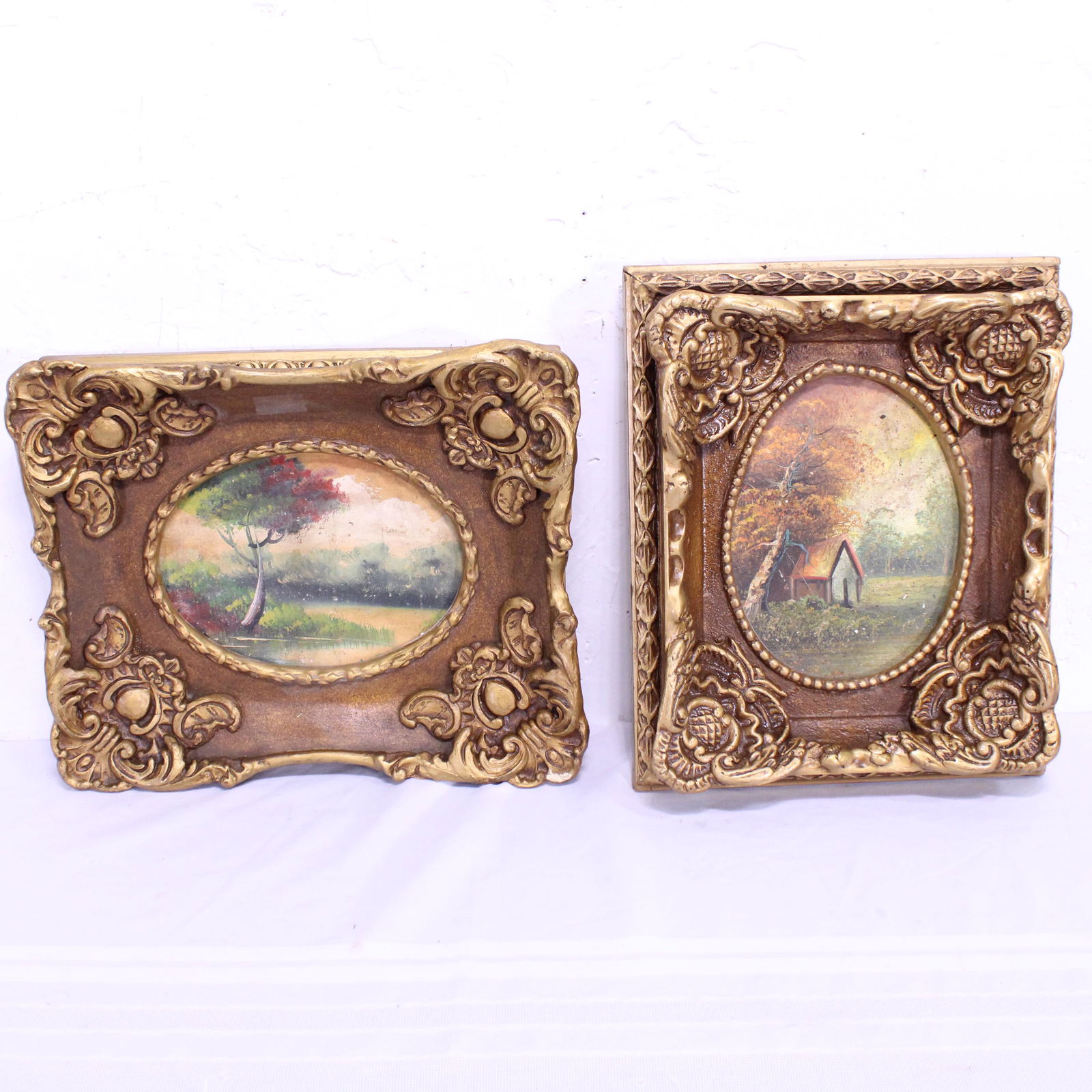 2 Small Gold Frame Landscapes (1 of 3)