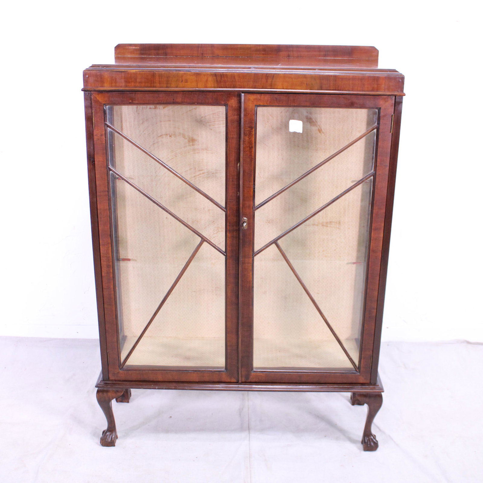English China Cabinet with Queen Anne Legs #2: English China Cabinet with Queen Anne Legs - 48 in tall x 49 x 14 - NO SHELVES