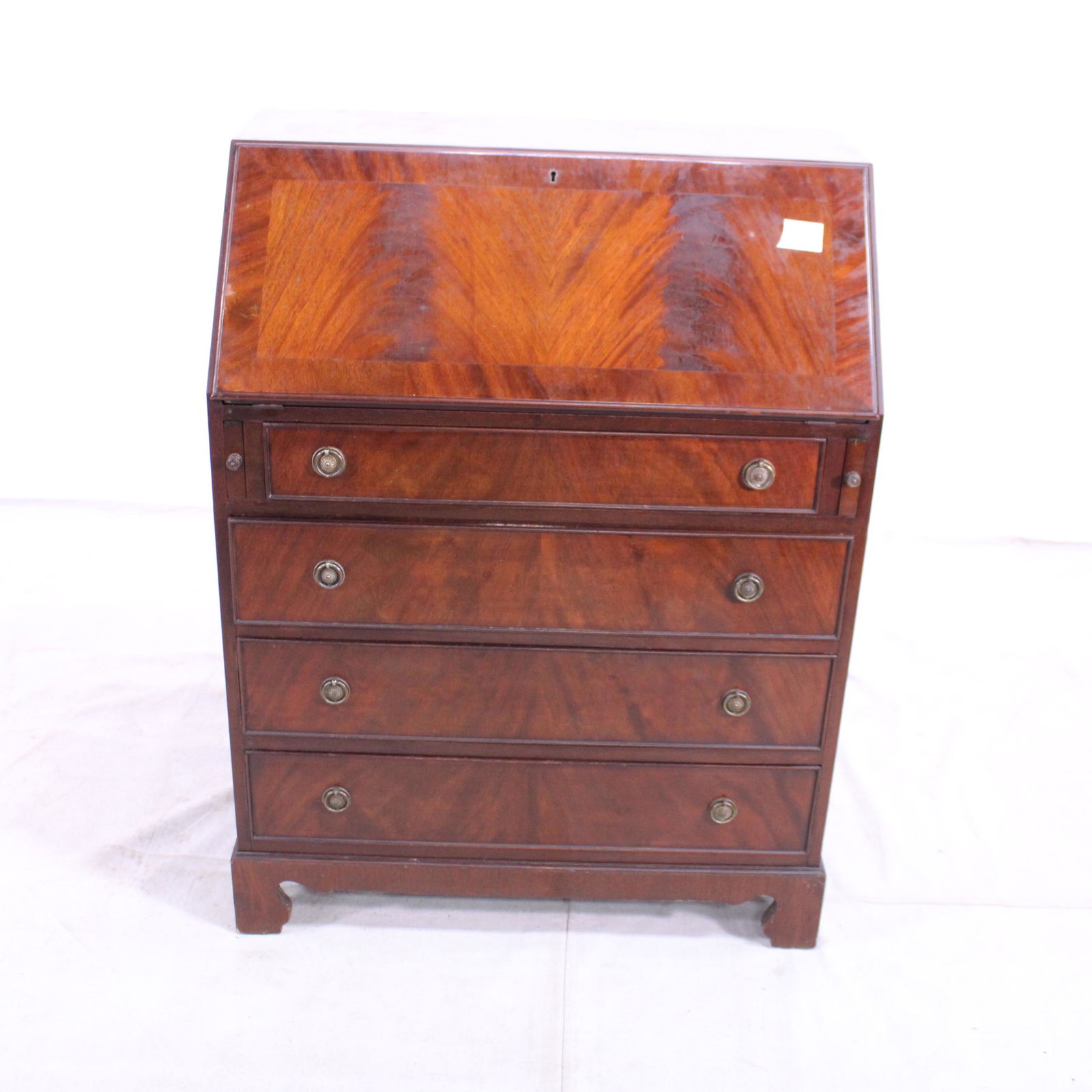 British Mahogany Drop Front Desk / Bureau (1 of 5)