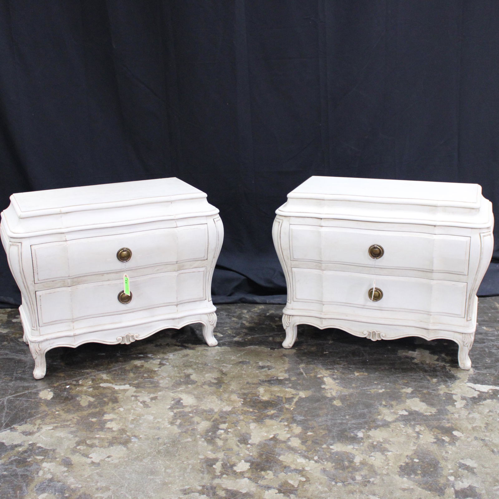 Pair of Two Drawer Swedish Style Night Stands (1 of 5)