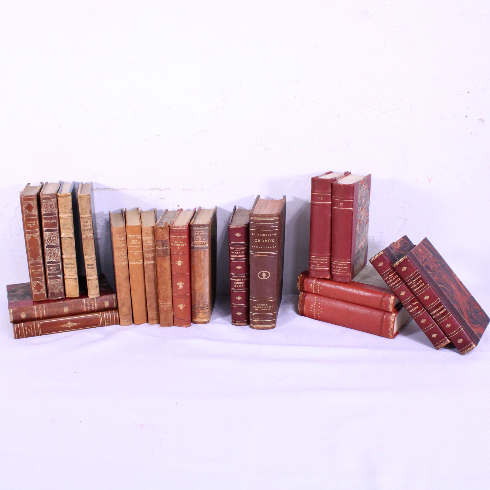 Collection of 20 Vintage European Leather Books #2 (1 of 5)
