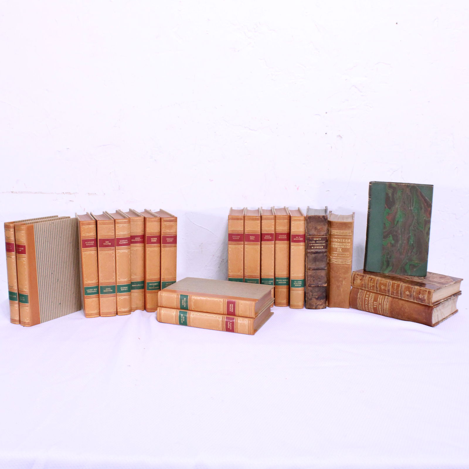 Collection of 20 Vintage European Leather Books #4 (1 of 4)