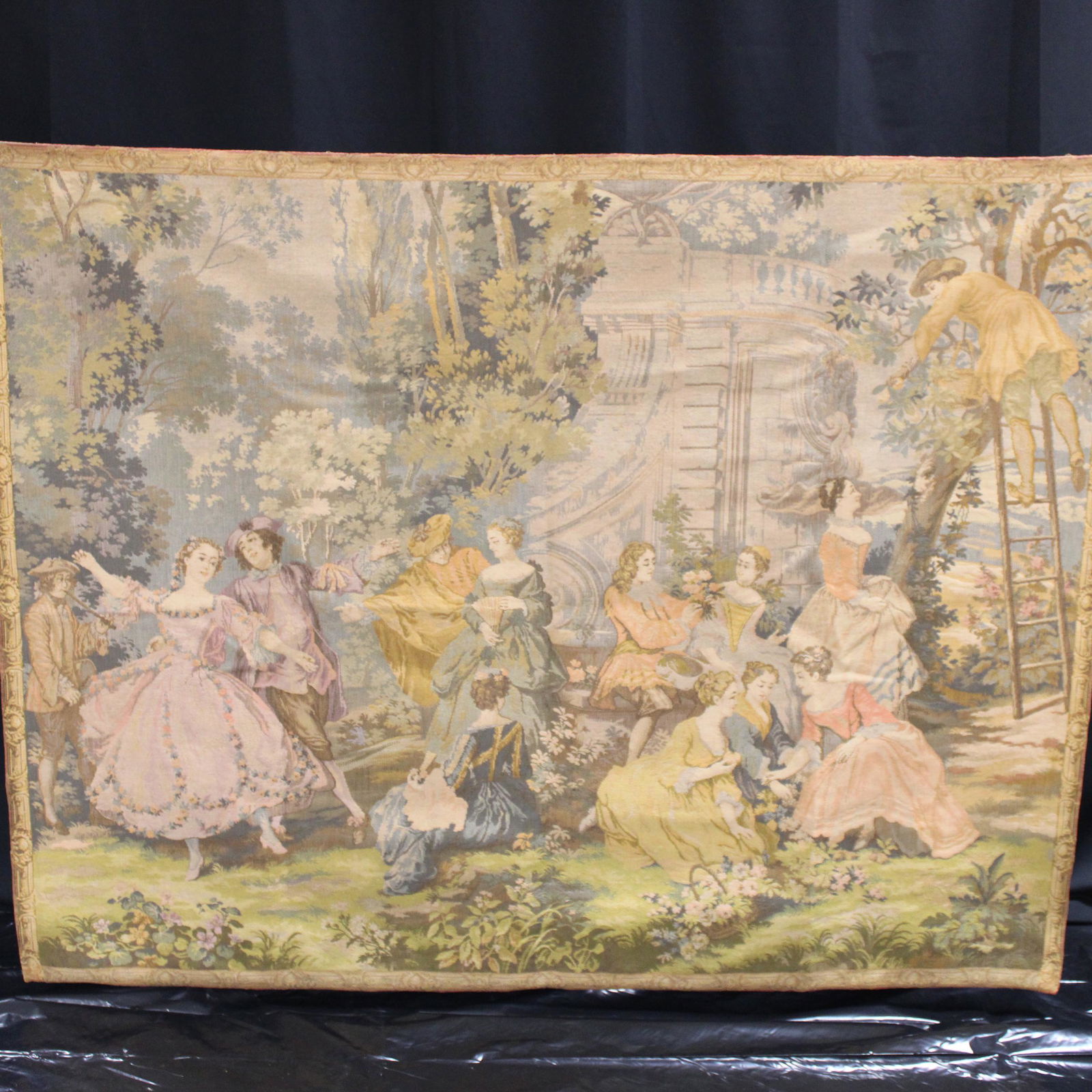 French Tapestry - Garden Scene (1 of 6)