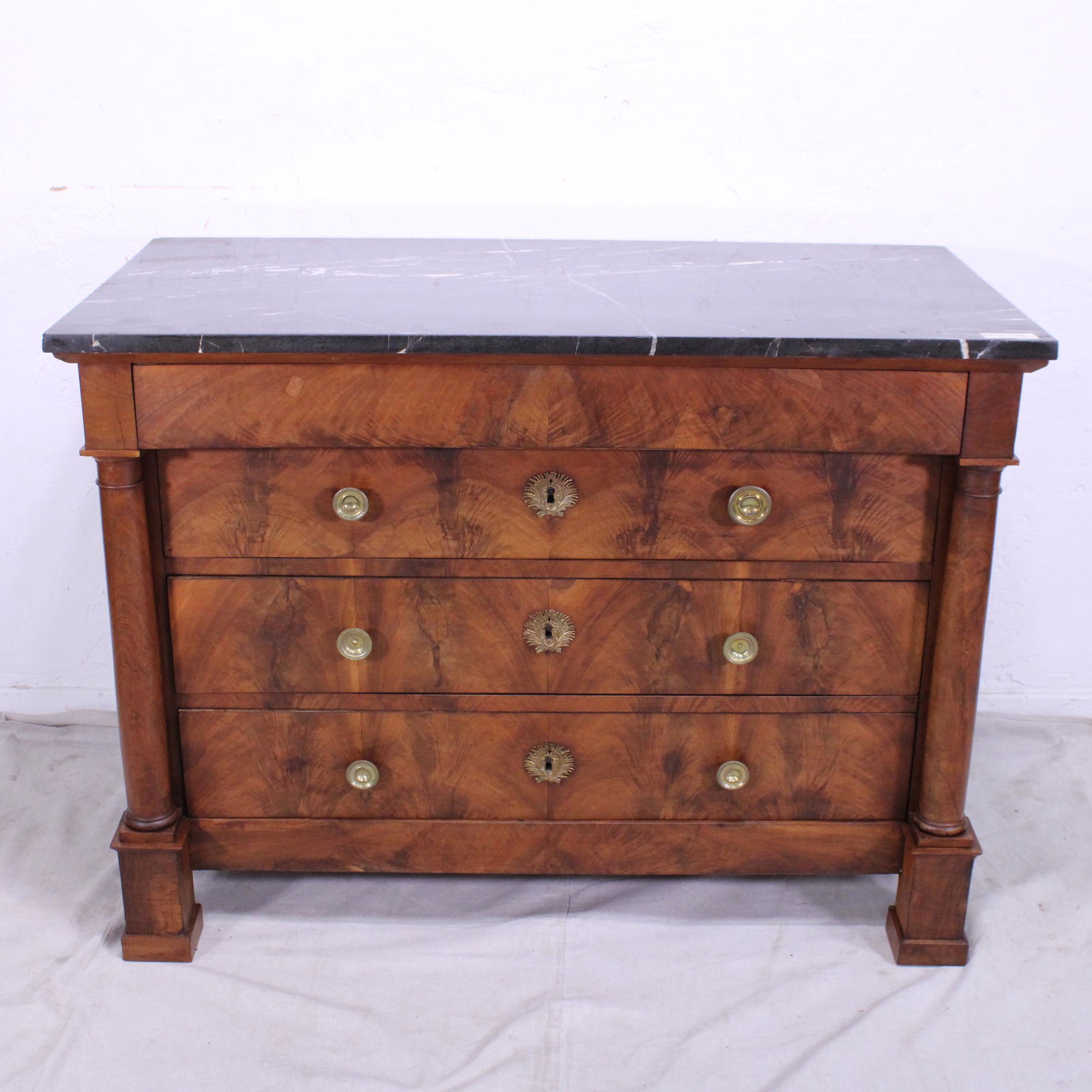 French Empire Style Chest with Marble Top (1 of 8)