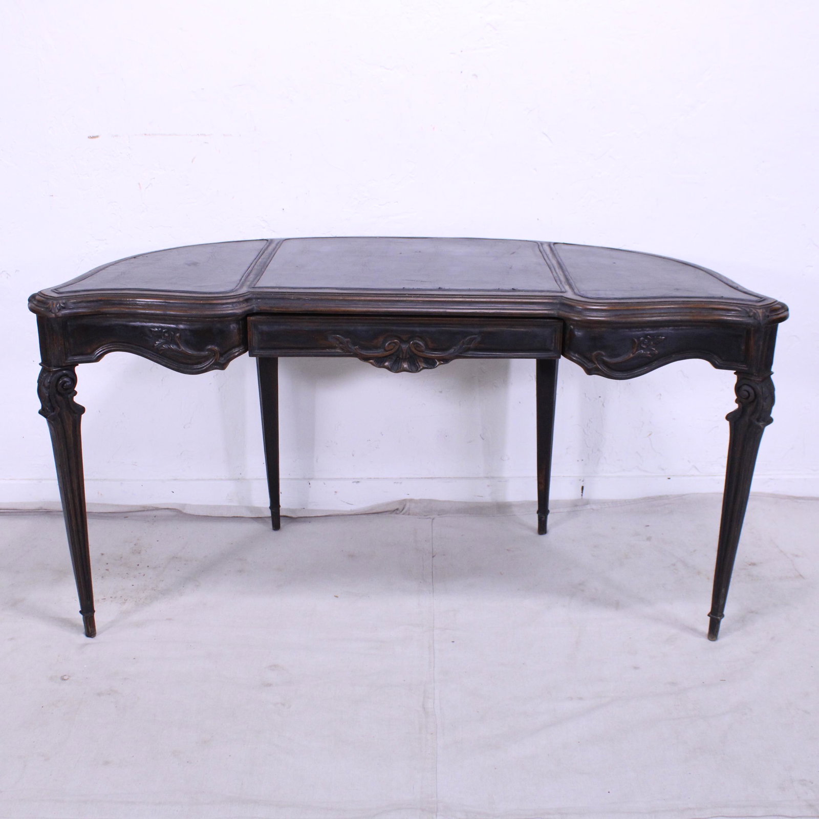 Painted Swedish Gustavian Style Leather Top Desk (1 of 5)