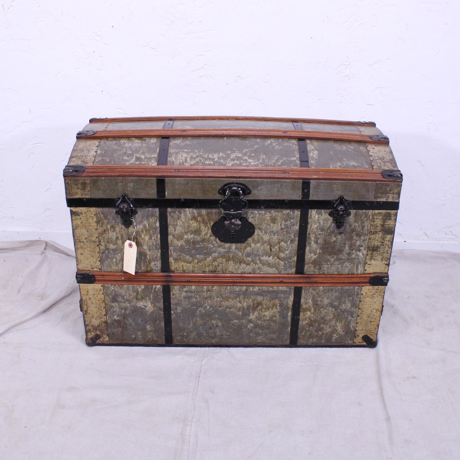 Dome Top Antique Swedish Trunk (1 of 4)