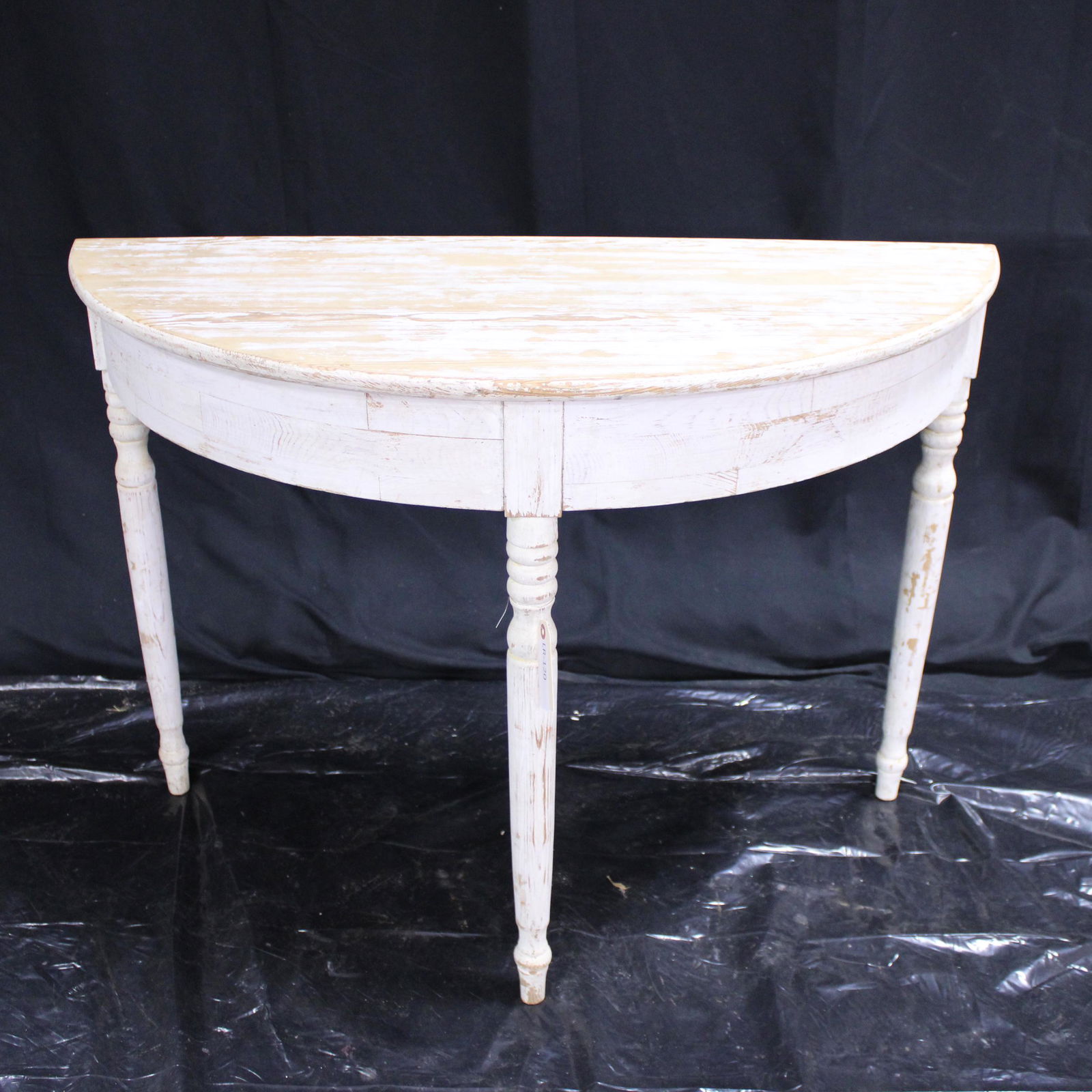 Swedish Painted Half Moon Hall Table (1 of 5)