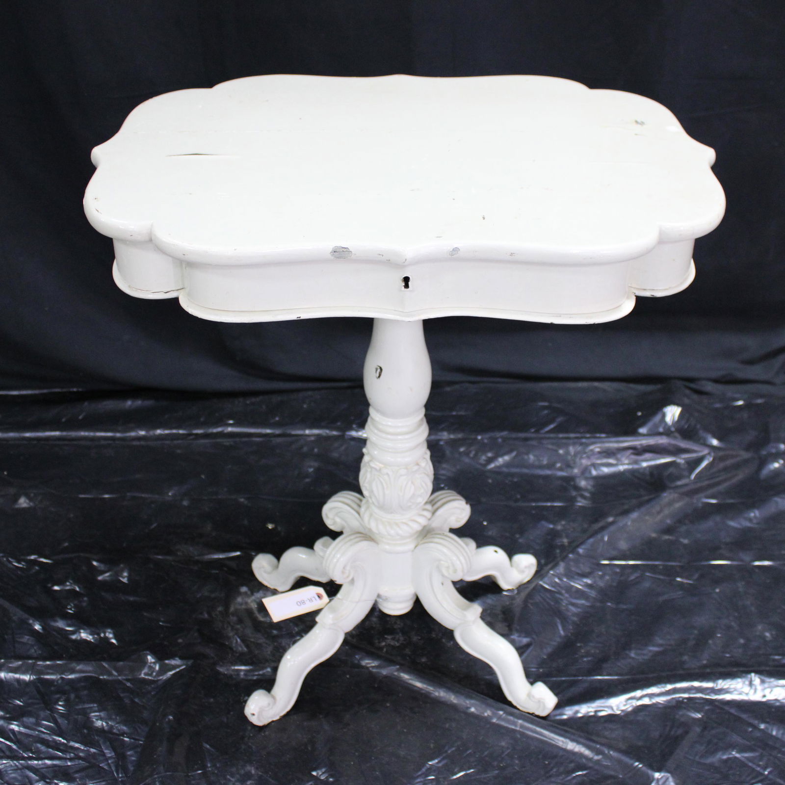Swedish Painted Lamp Table with Drawer (1 of 5)
