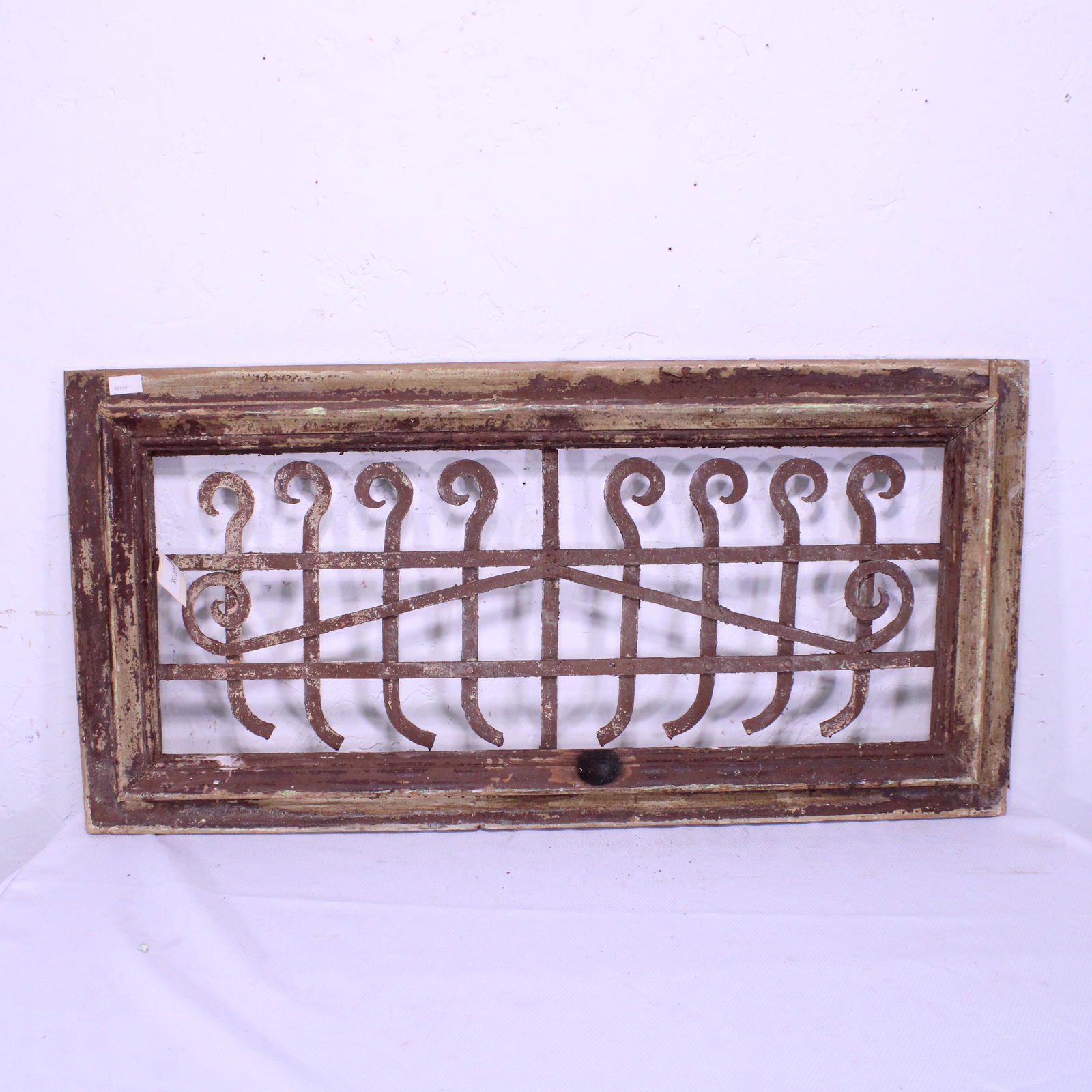 Painted Window with Iron Insert #1 (1 of 5)