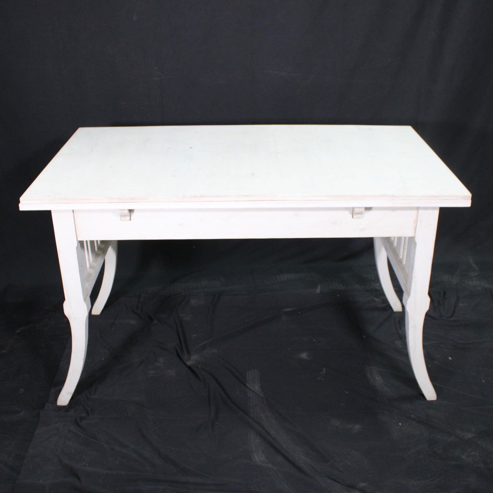 Swedish Pine Painted Draw Leaf Table (1 of 9)