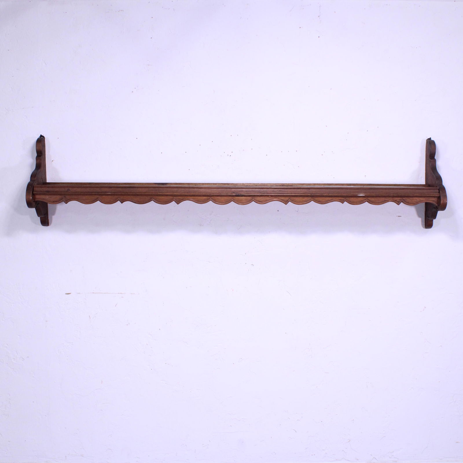 Large French Oak Wall Shelf (1 of 6)
