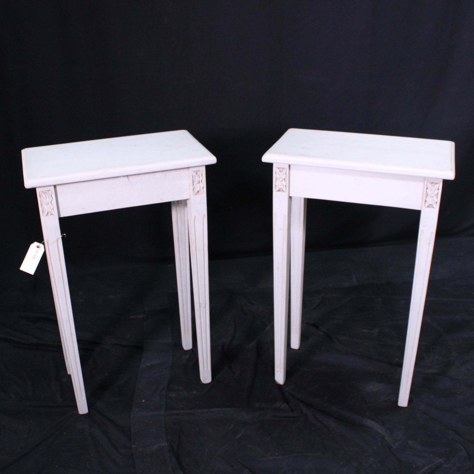 2 White Painted "Oyster White" Lamp Tables (1 of 5)