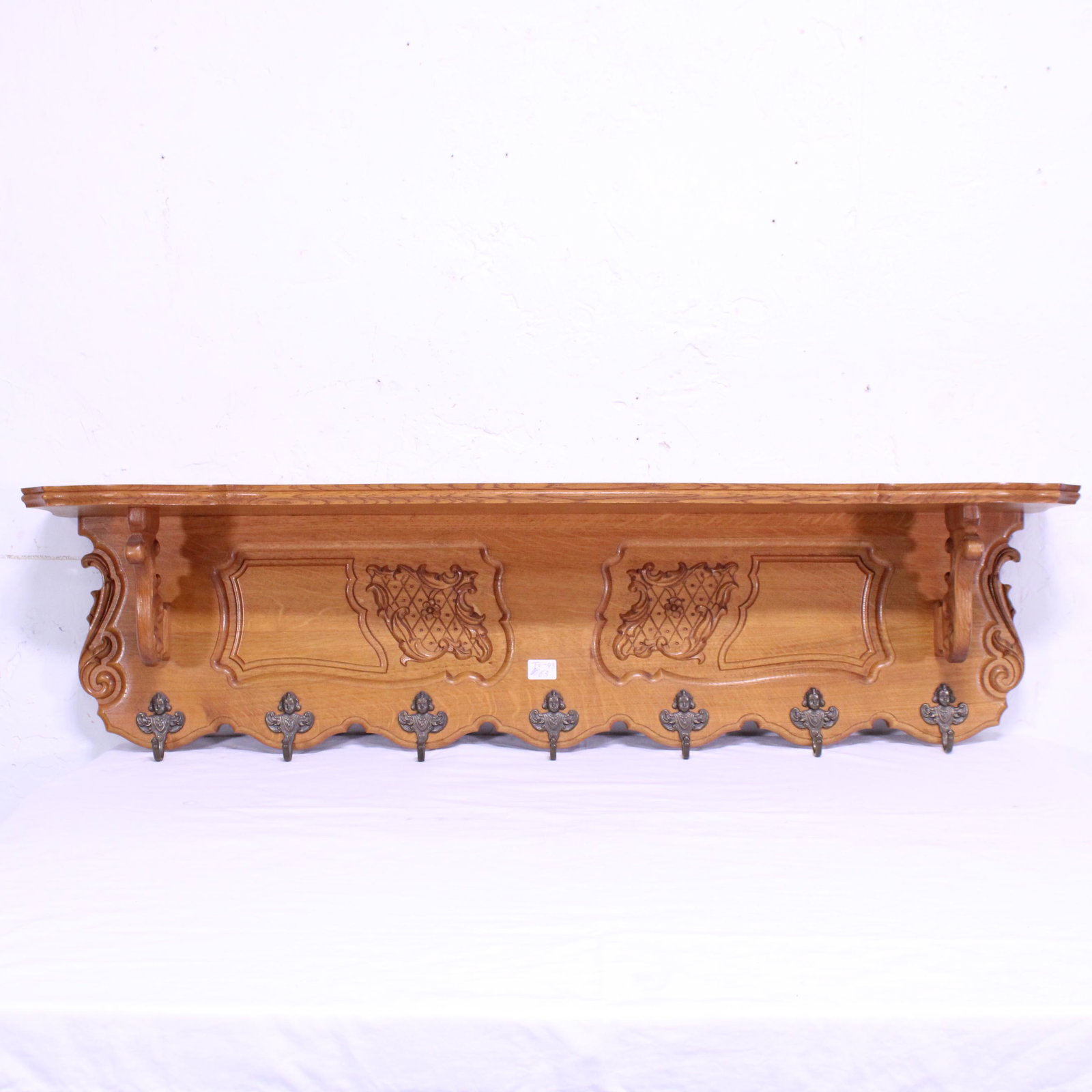 Wall Shelf with Hooks: Wall Shelf with Hooks