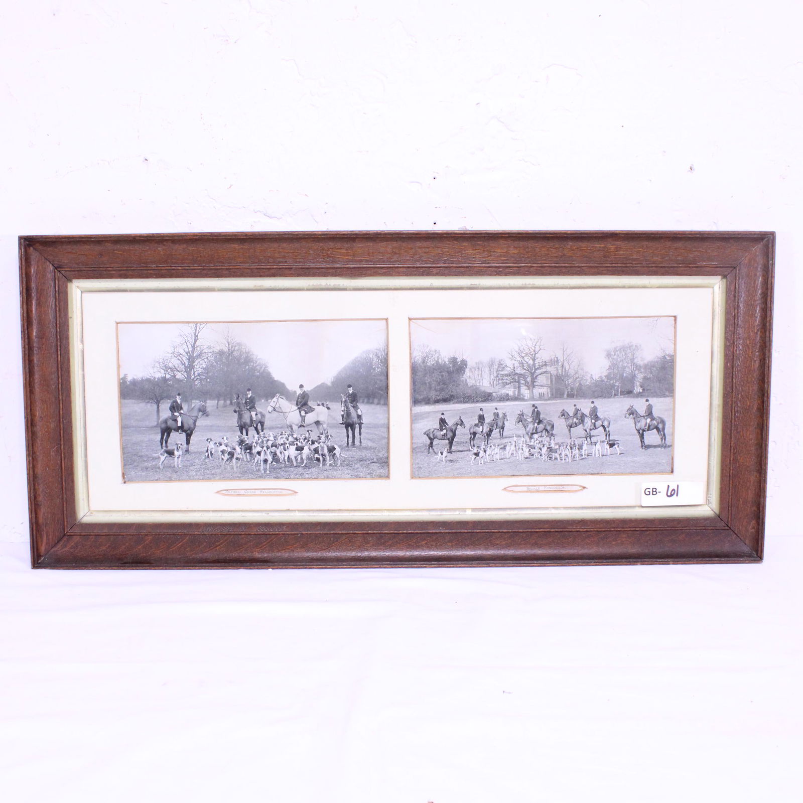 2 Framed Pictures English Hunt Scene (1 of 6)