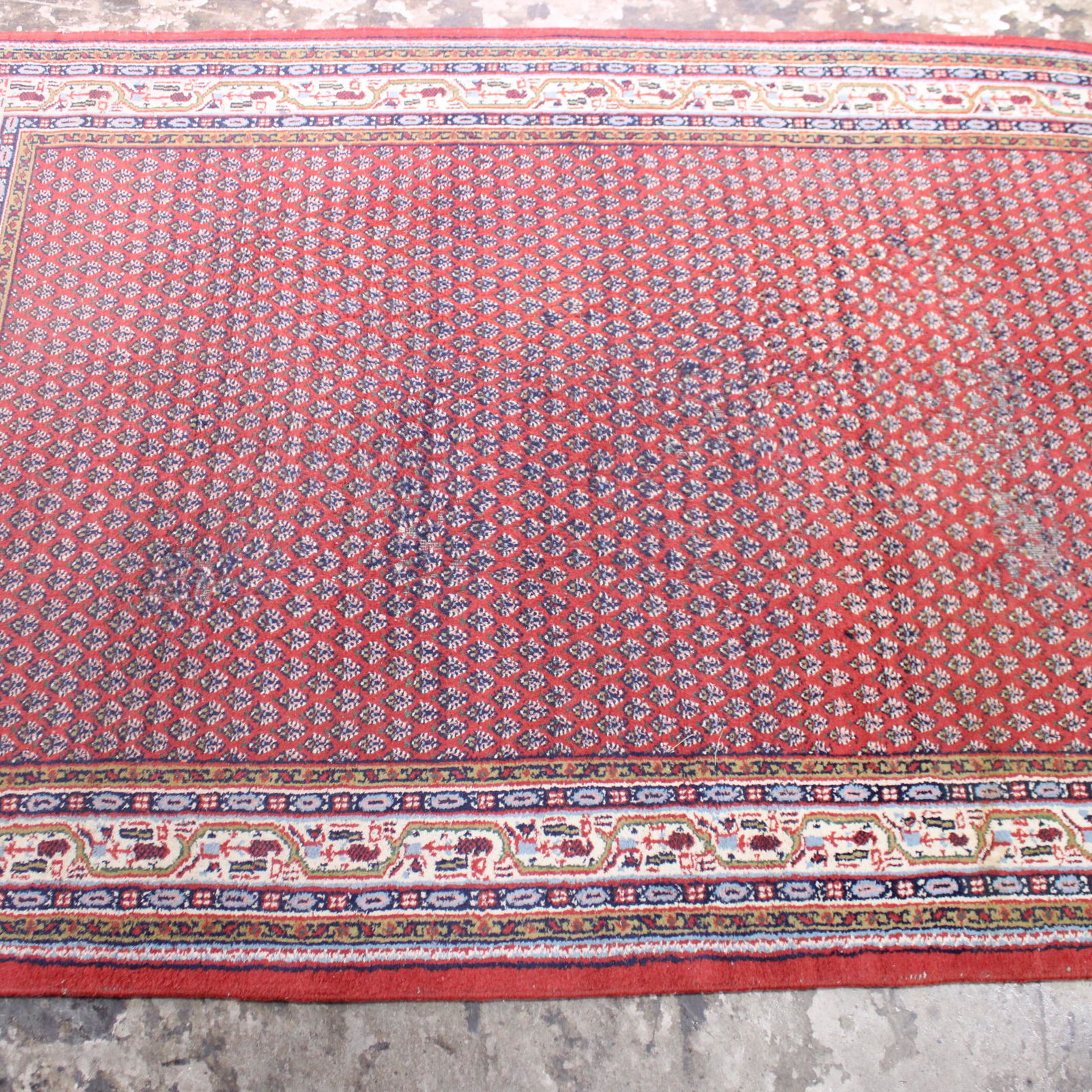 Red & Tan Rug from a European Estate (1 of 5)