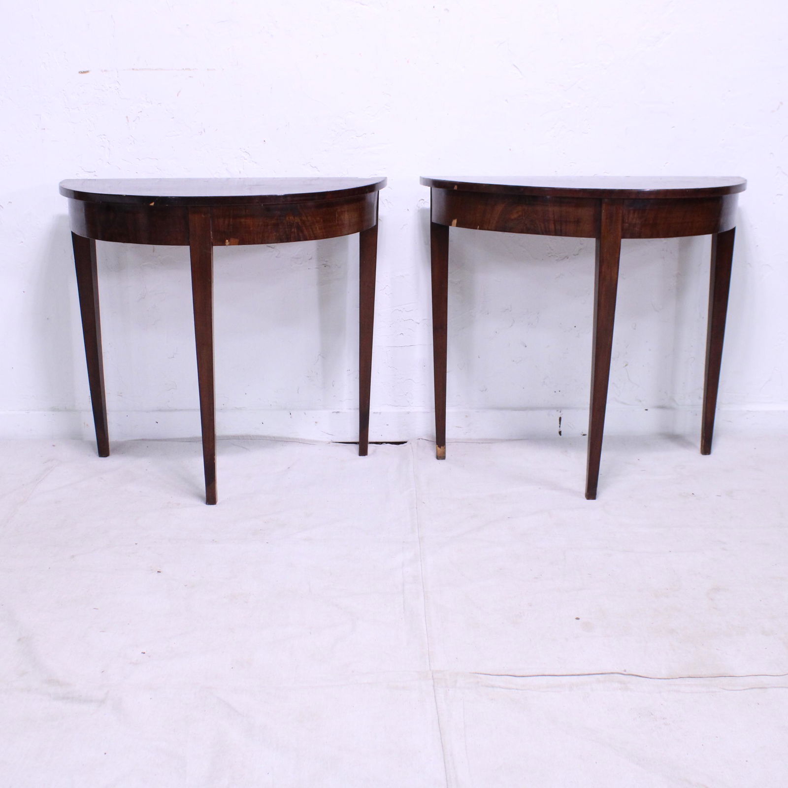 Pair of Demi Lune Console Tables From Europe (1 of 5)
