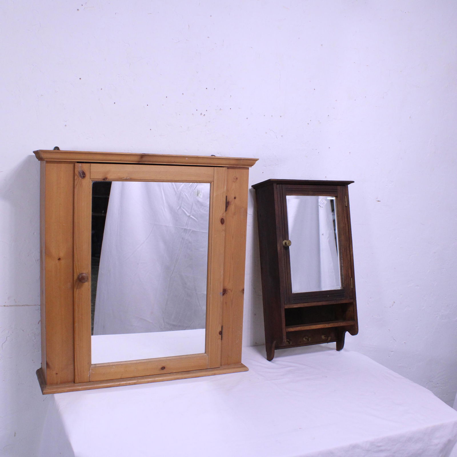 Two Mirrored Wall Cabinets (1 of 4)