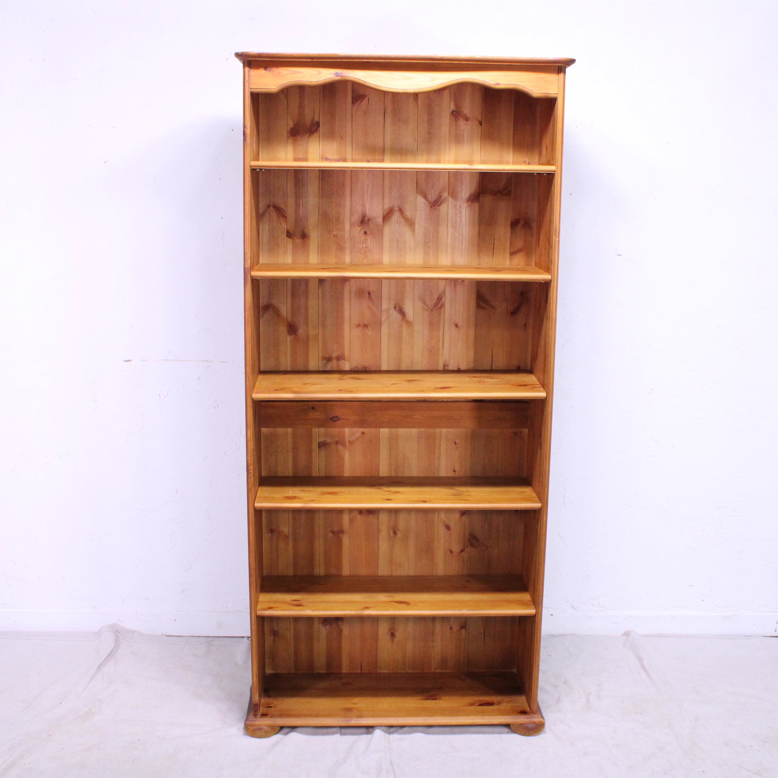Modern Pine Bookshelf with Adjustable Shelves (1 of 5)