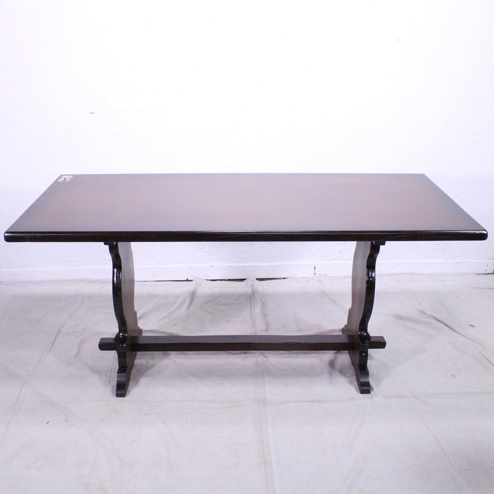 British Oak Trestle Table (1 of 6)