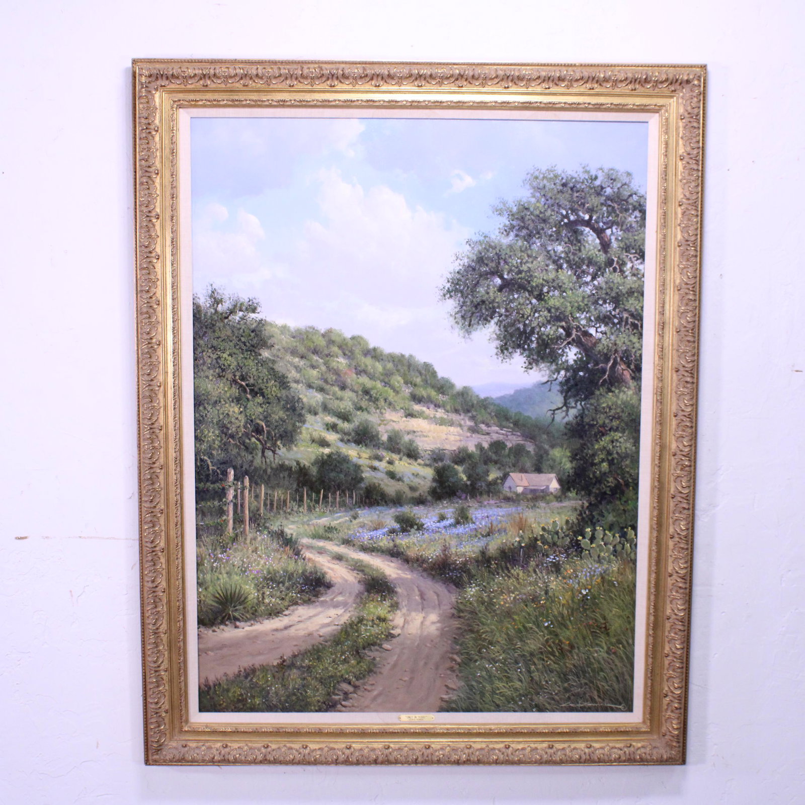 George Kovach (B. 1942), Only In Texas, Oil On Canvas: Texas Artist - George Kovach (B. 1942), Only In Texas, Oil On Canvas In Gold Frame - Artist Signed - 57 in x 34 x 3 George Kovach began his career in his hometown of Miami, Fla. Where heworked for an